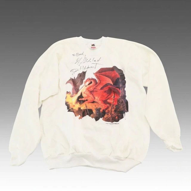Greg and Tim Hildebrandt Signed "Smaug" Sweatshirt