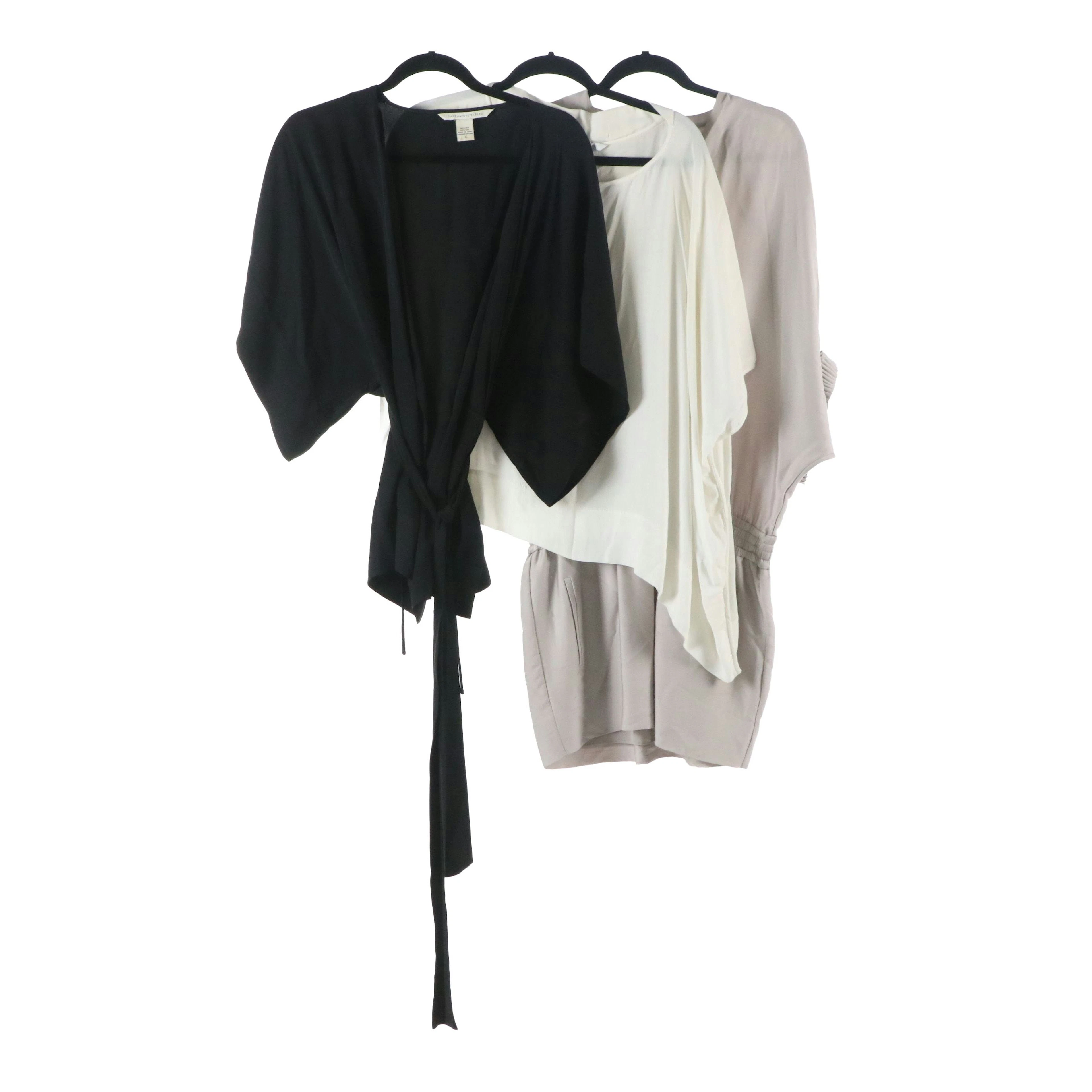 Diane von Furstenberg Kimono Top, Dolman Sleeve Blouse, and Poncho Blouse