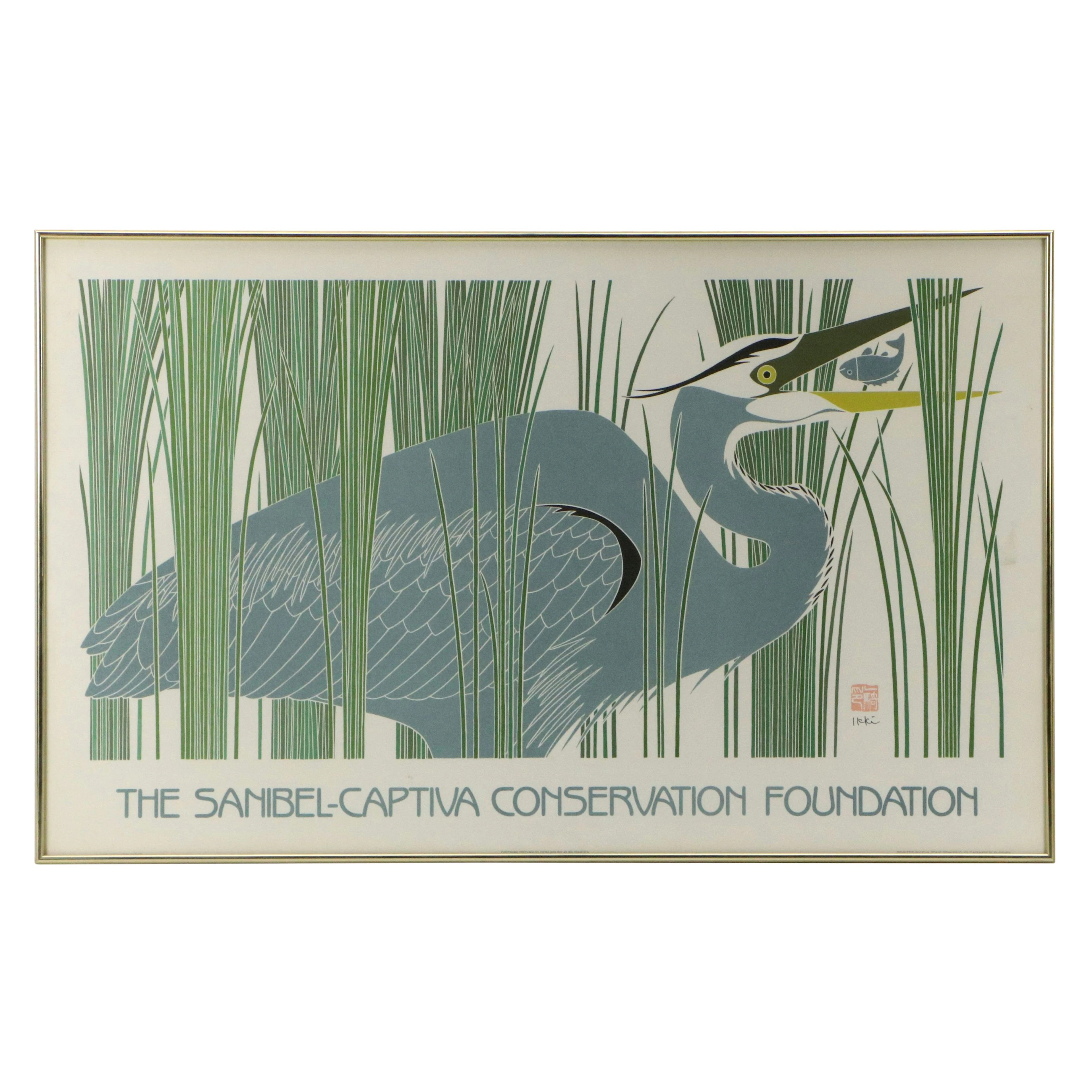 After Ikki Matsumoto Lithograph "The Sanibel-Captiva Conservation Foundation"