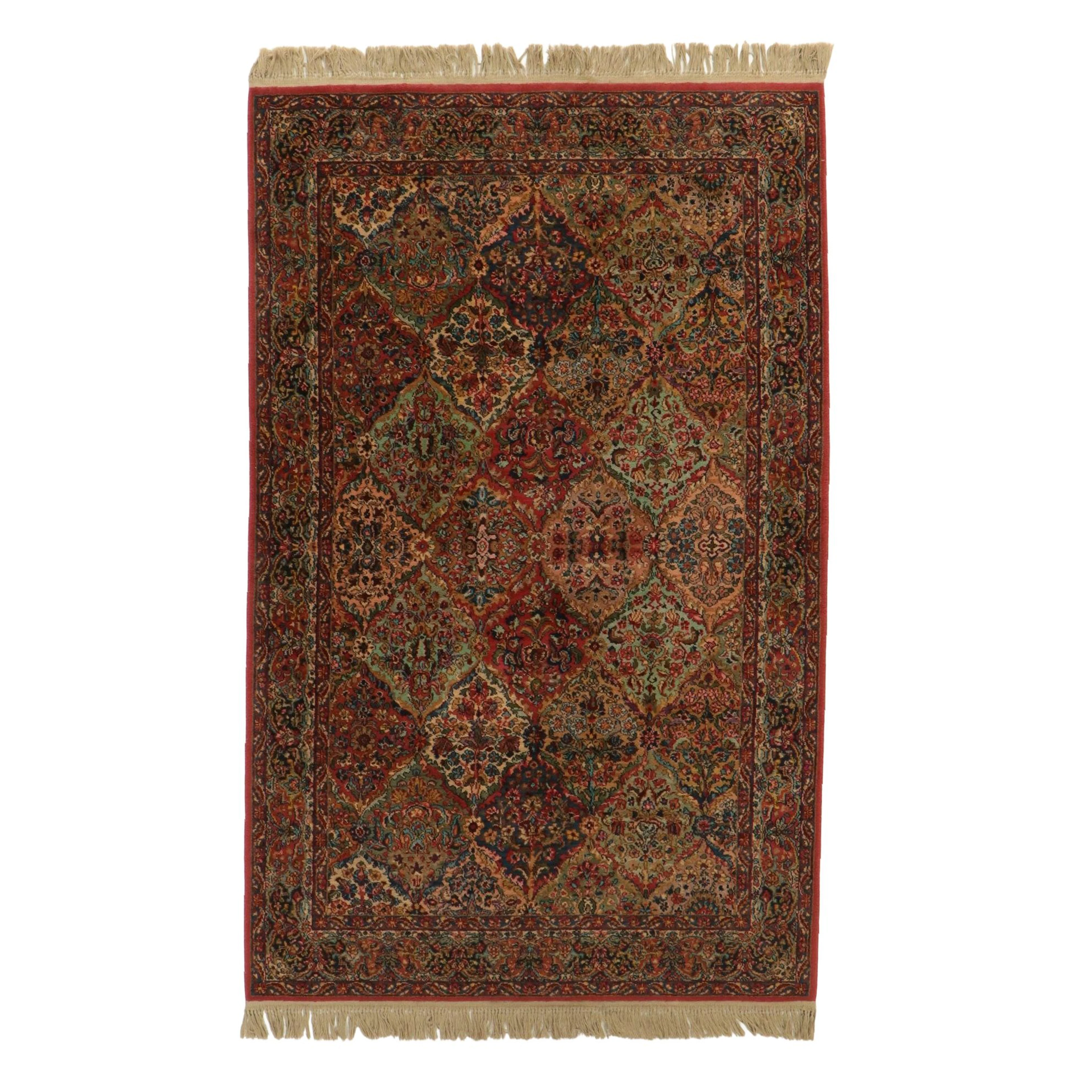 5'9 x 10' Machine Made Karastan "Kirman" Area Rug