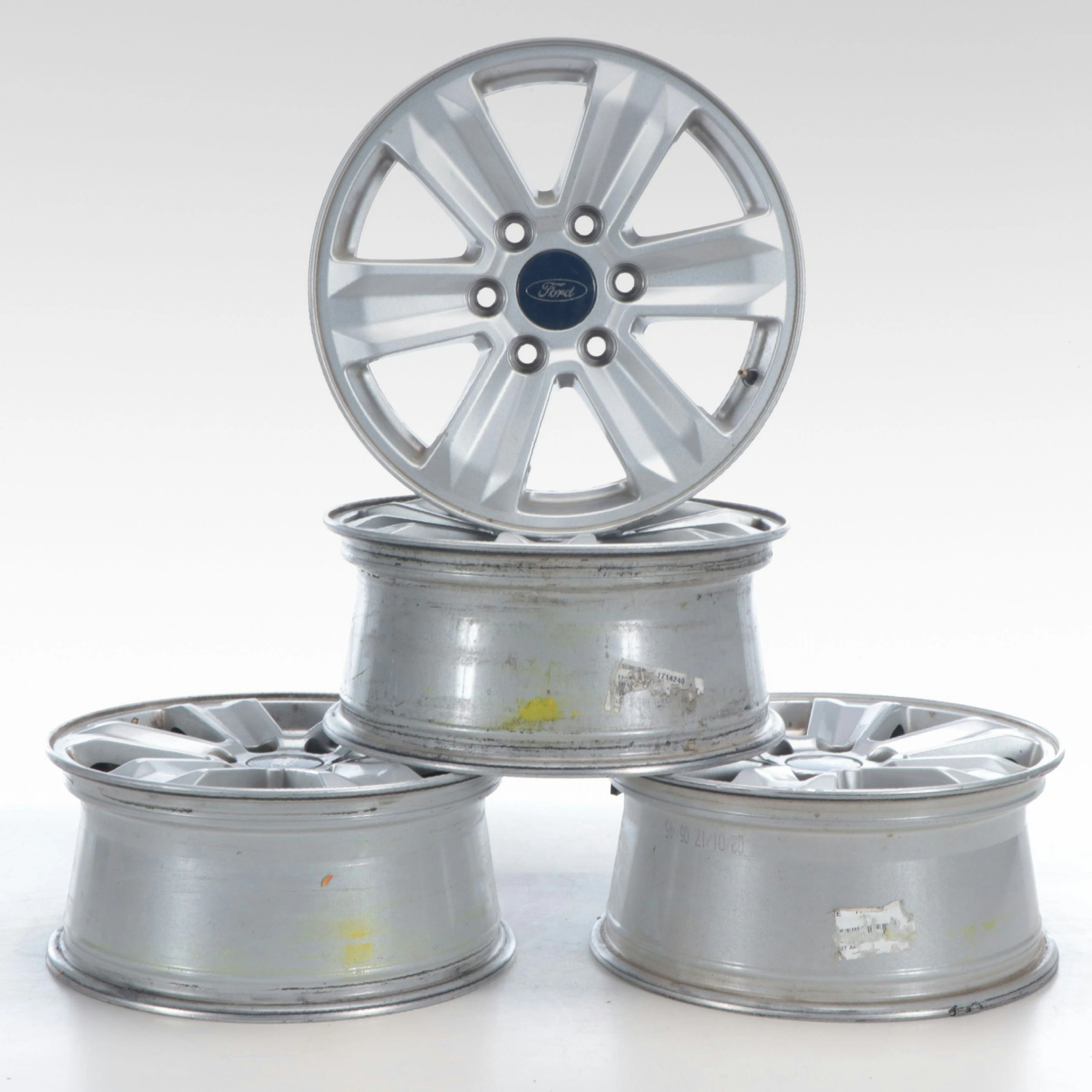 Set of Four Ford OEM Hollander 3995 Six-Spoke Truck Rims