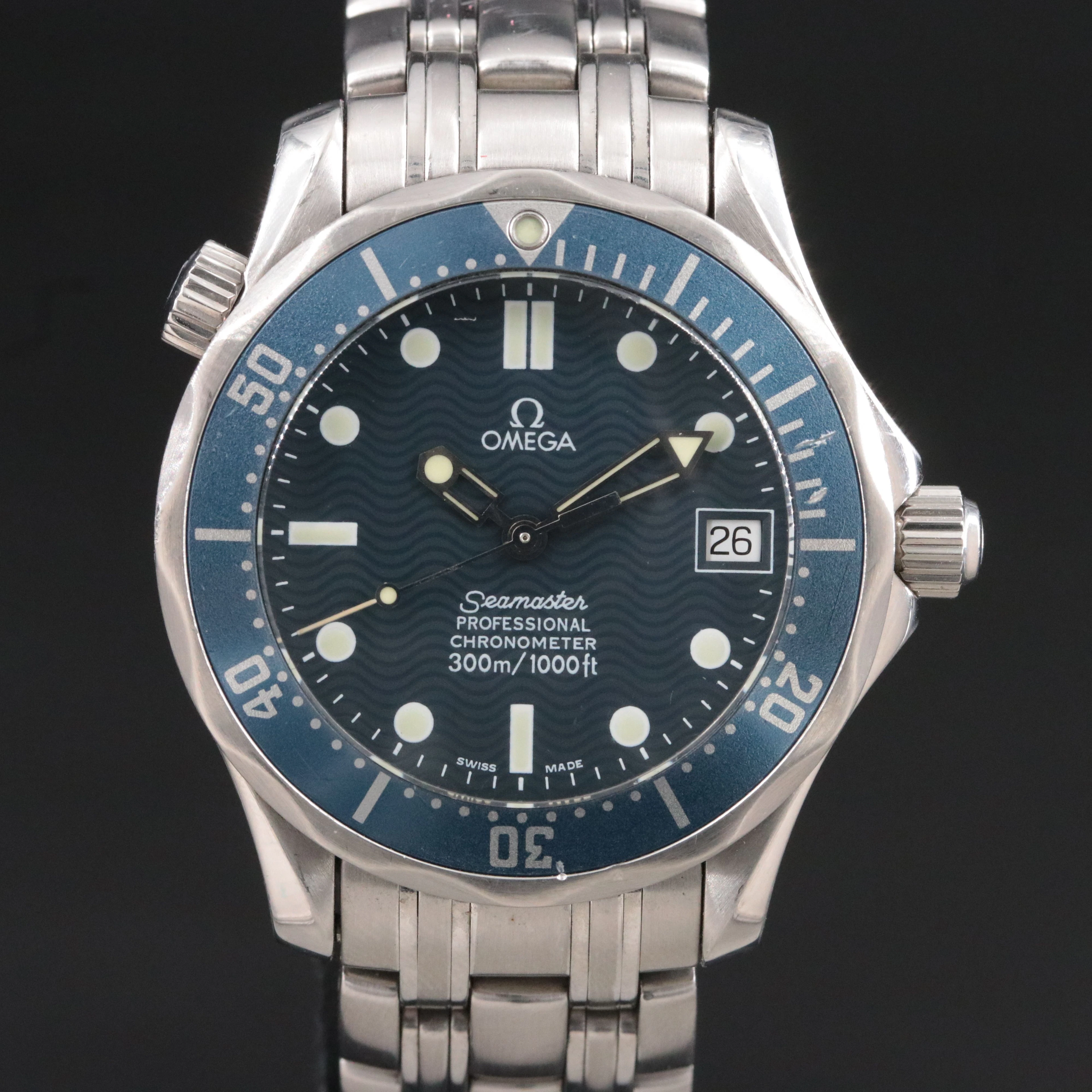1999 Omega Professional 300M Automatic Steel Watch Model 168.1622
