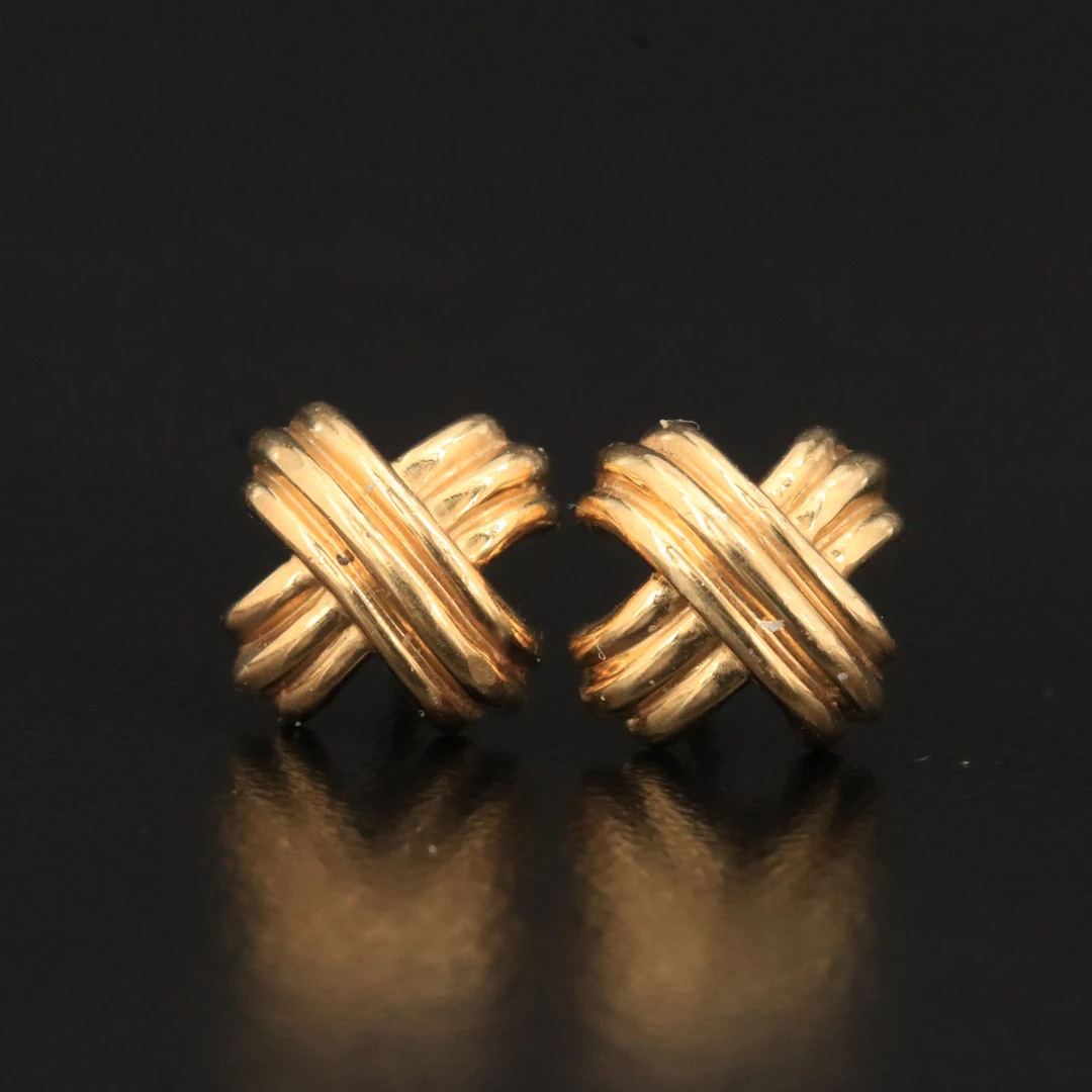 Tiffany & Co. Signature X 18K Earrings