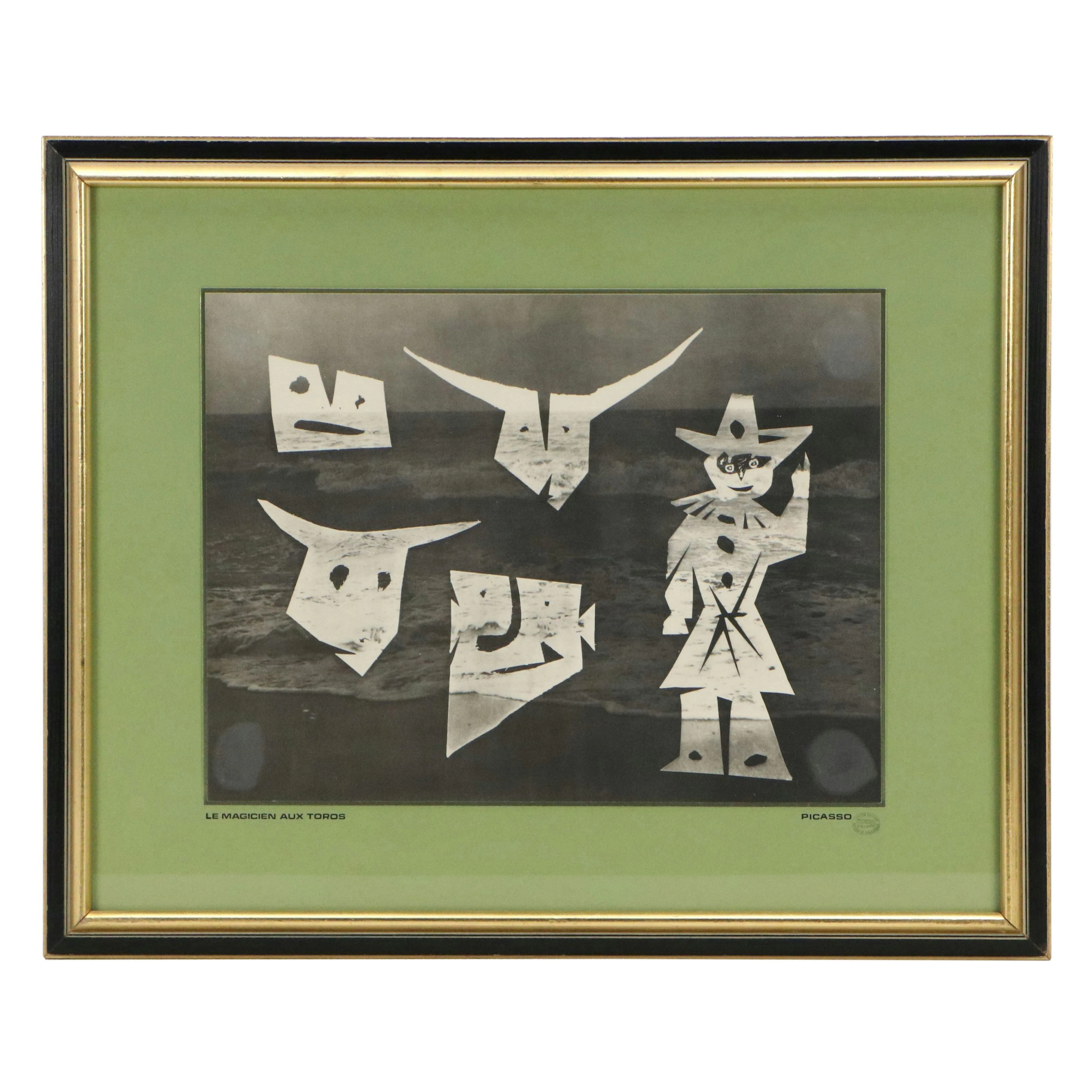 Pablo Picasso and André Villers Collotype "Le Magicien aux Toros," Circa 1962