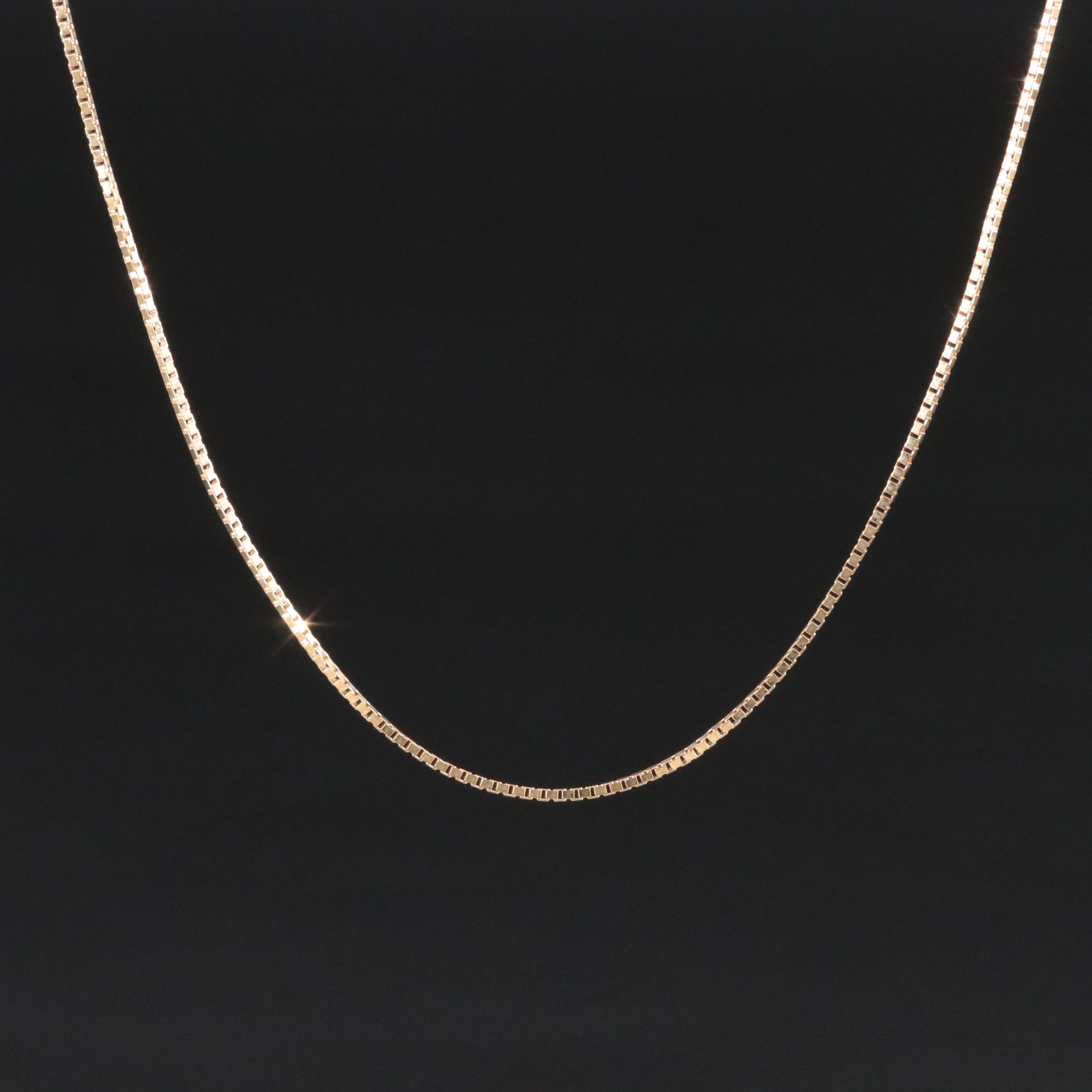 14K Box Chain Necklace