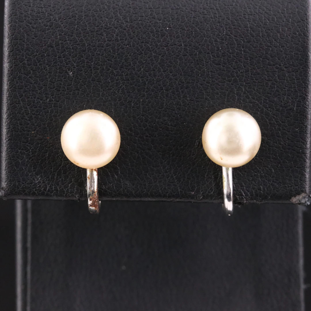 Faux Pearl Earrings