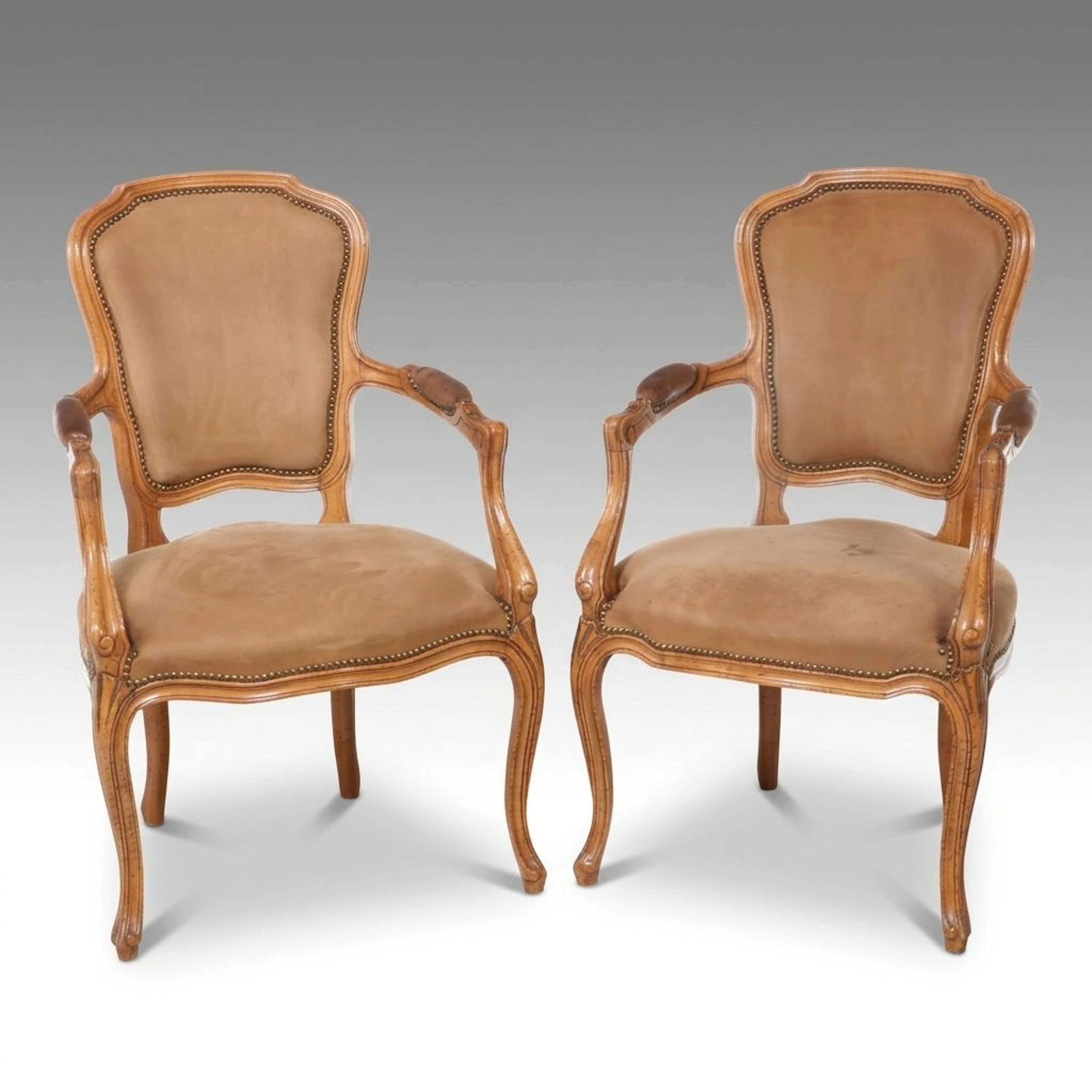 Pair of Louis XV Style Armchairs