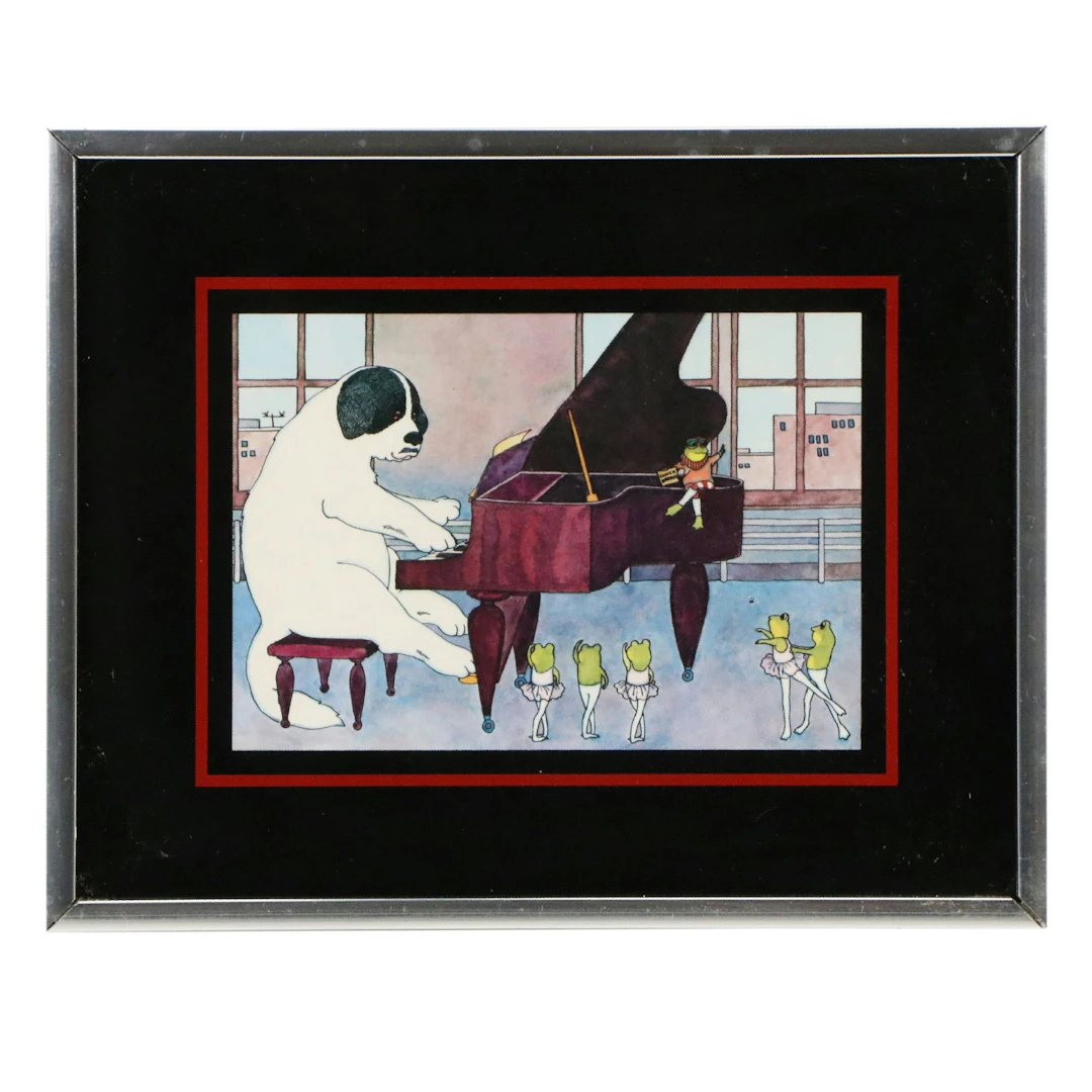 Offset Lithograph of Anthropomorphic Animal Performers