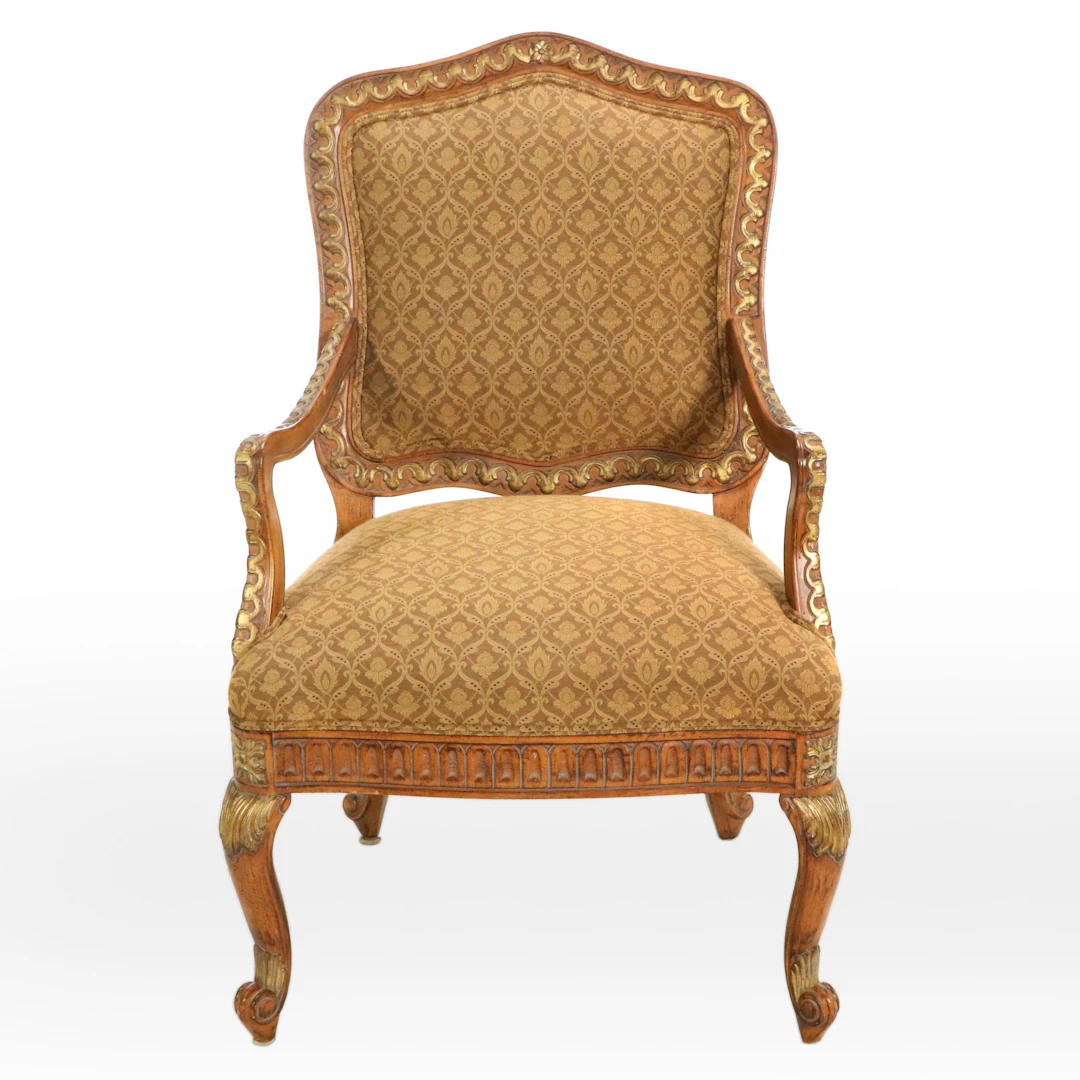 Louis XVI Style Upholstered Fauteuil