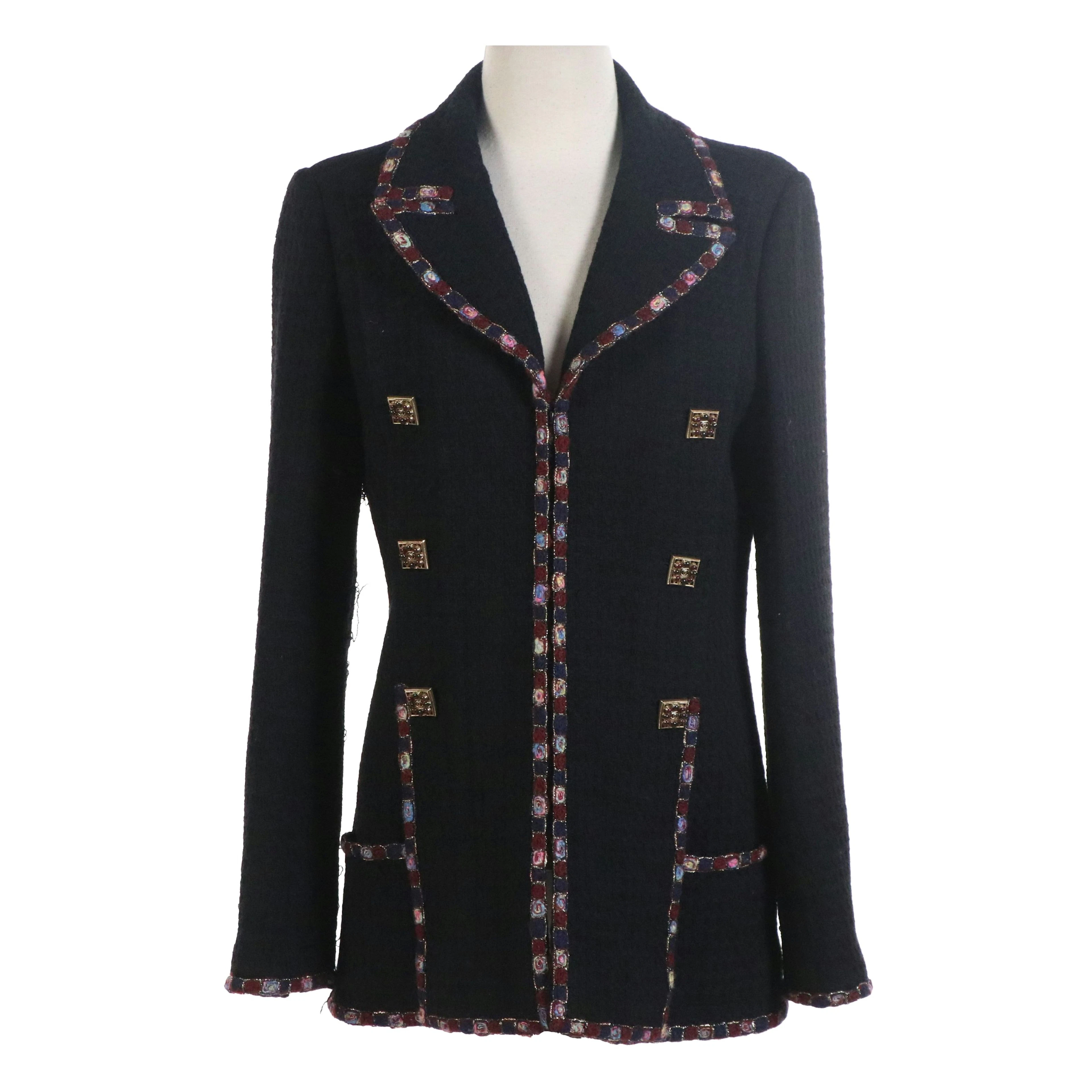 Chanel Paris-Byzance Mosaic Embroidered Tweed Jacket with Gripoix Buttons