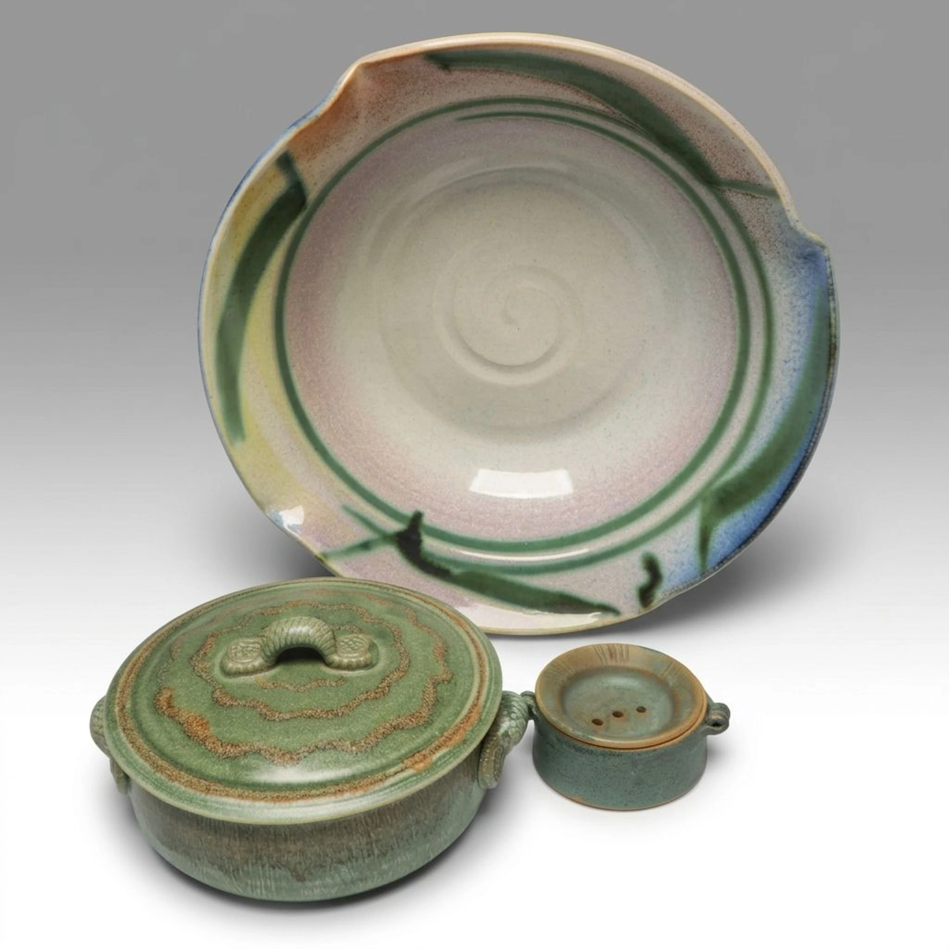 Michael Greenfield Lidded Casserole Dish and More Handmade Pottery