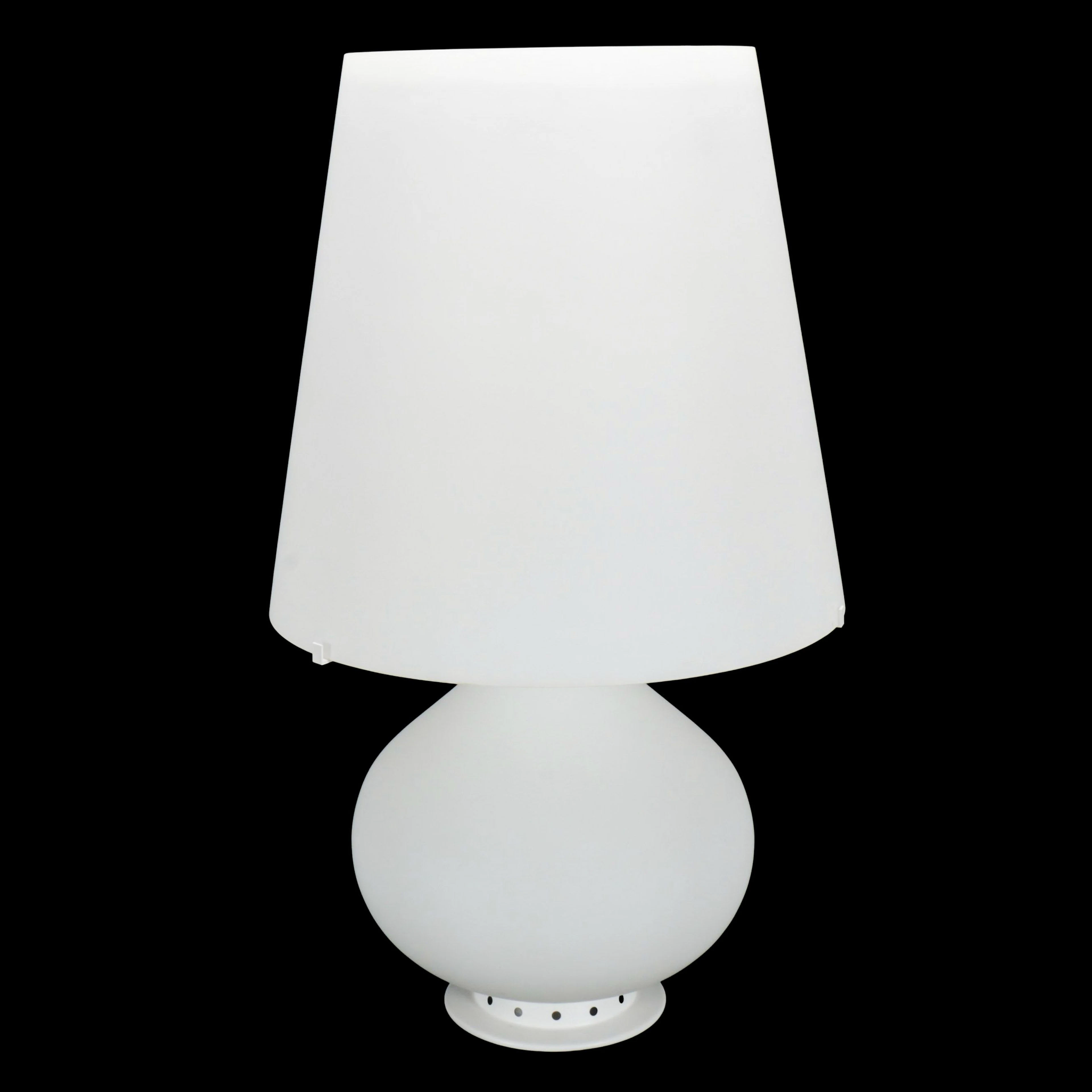 Max Ingrand for Fontana Arte "1853/1" Opaline Glass Table Lamp, Ca. 1954