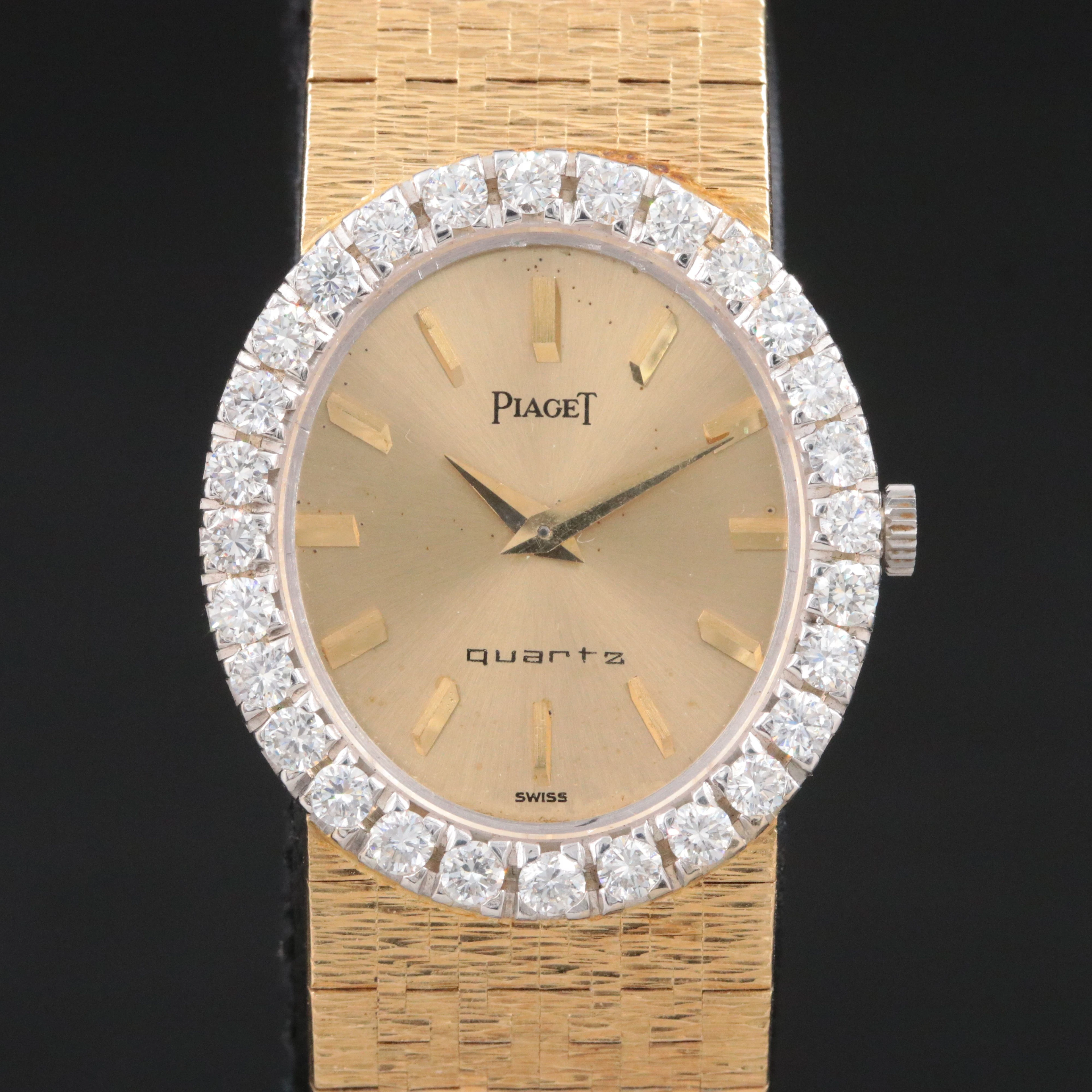 18K Piaget 1.26ctw. Diamond Quartz Dress Watch Ref. 19814 A 6