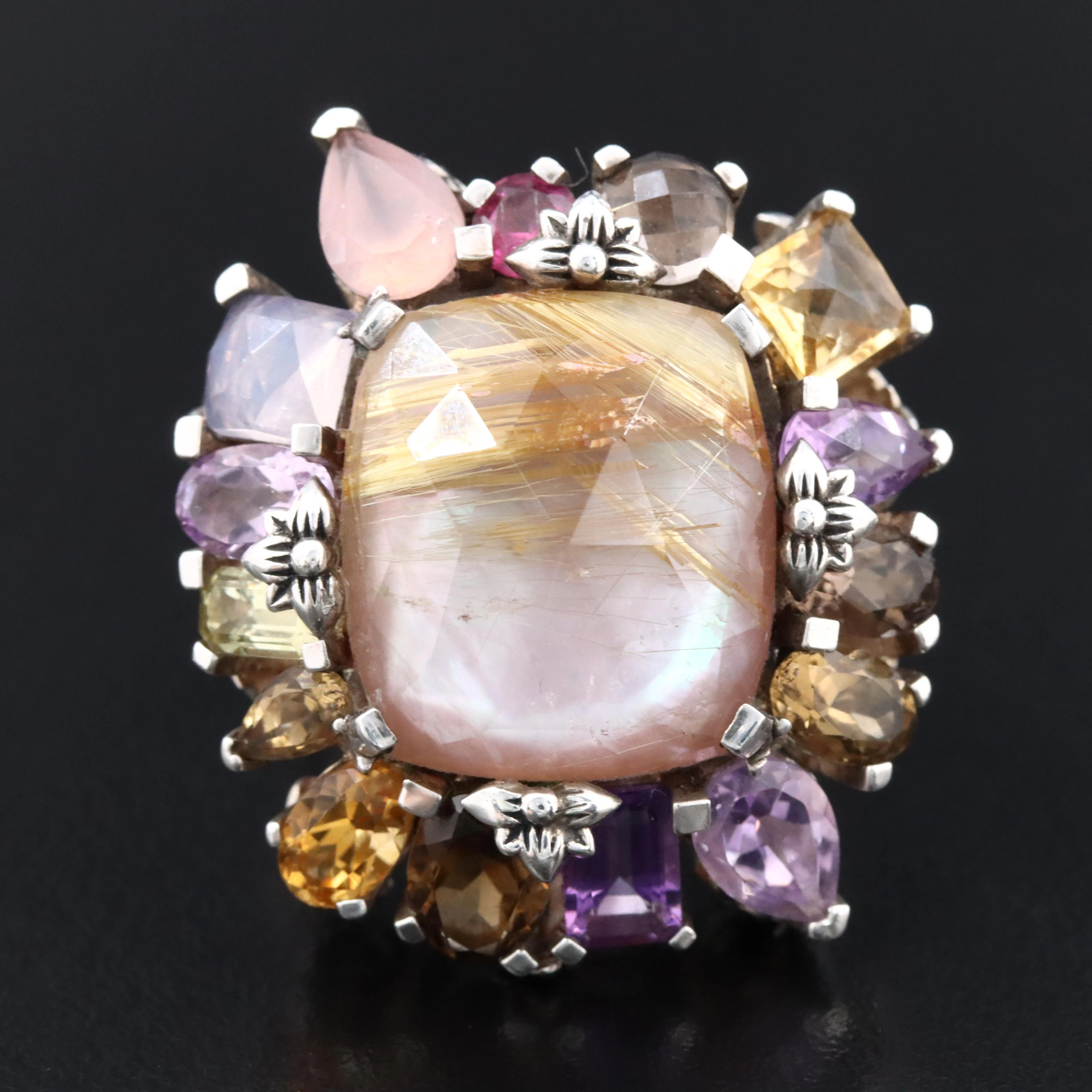 Stephen Dweck "Rockrageous" Sterling Gemstone Ring