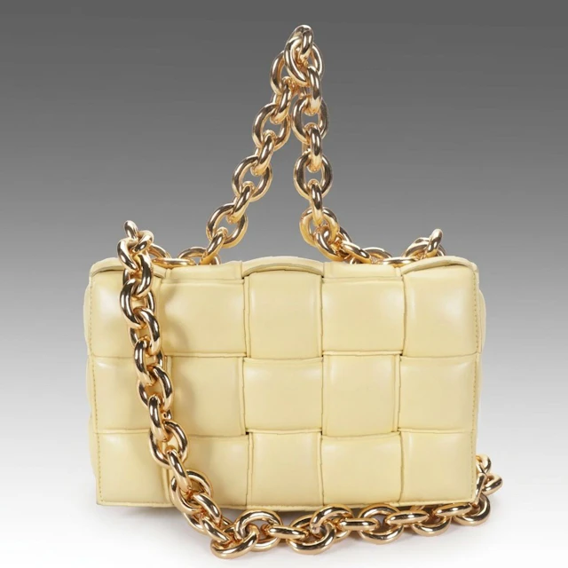 Bottega Veneta Cassette Chain Bag in Padded Maxi Intrecciato Nappa Leather