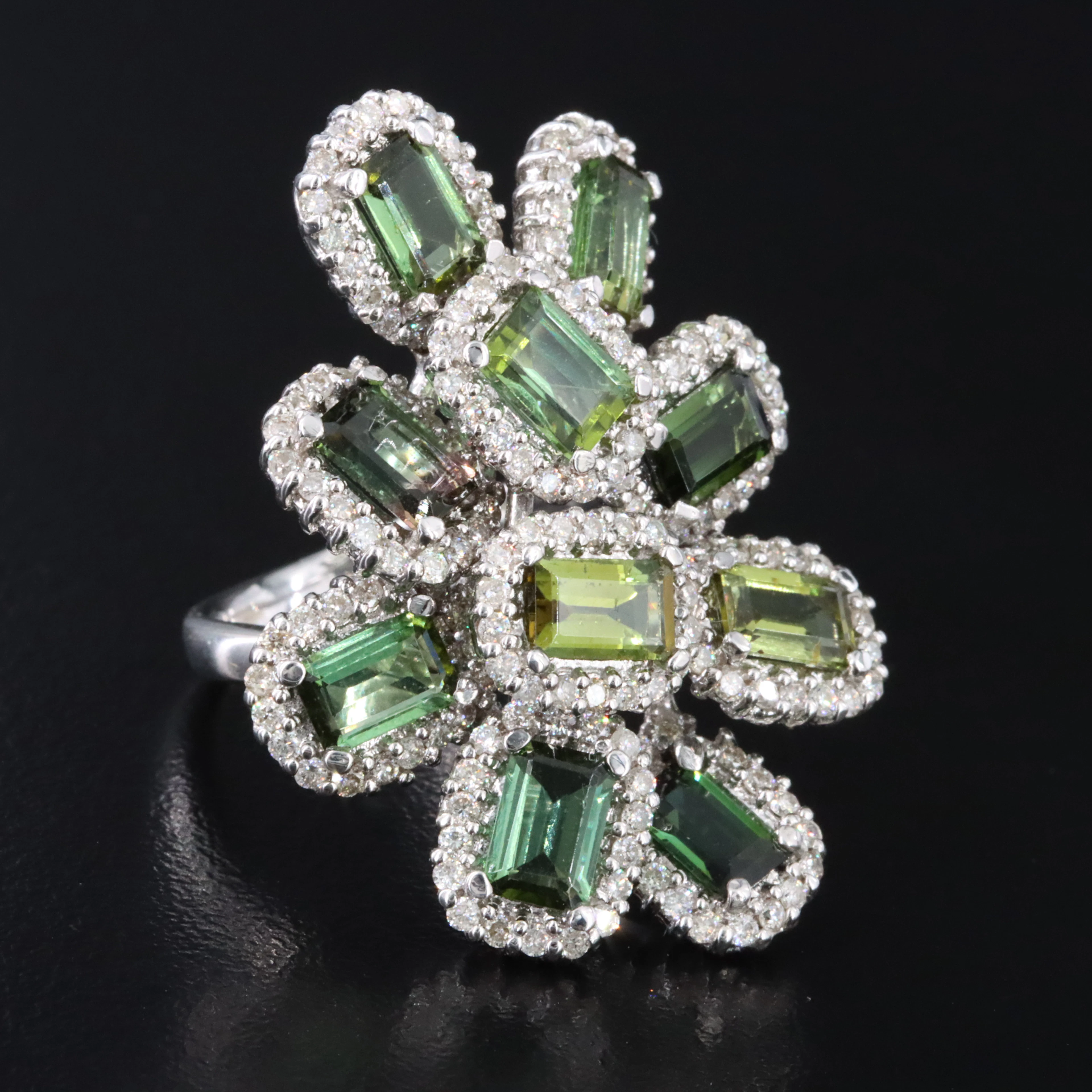 18K Tourmaline and Diamond Ring