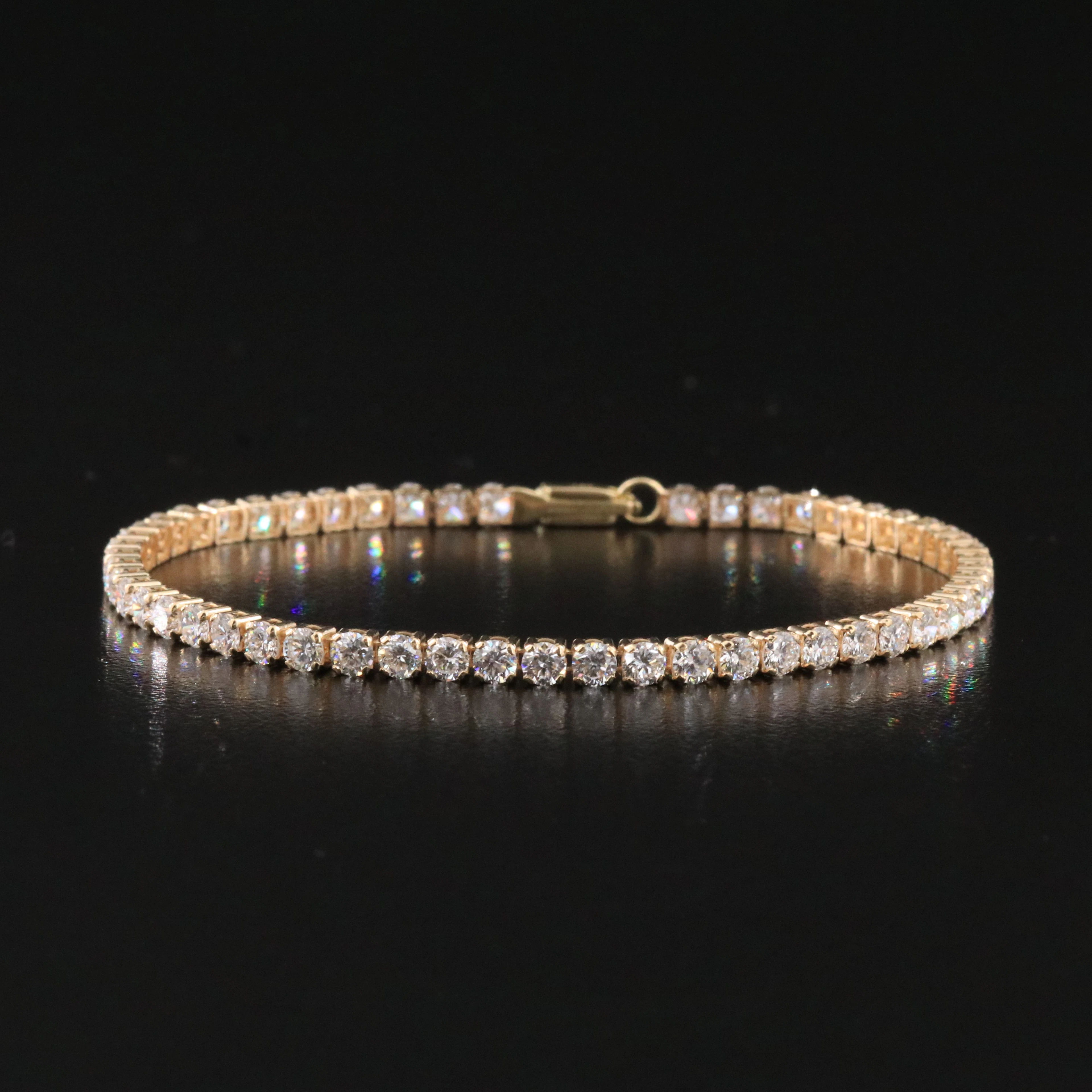14K 5.00 CTW Lab Grown Diamond Line Bracelet with IGI Report