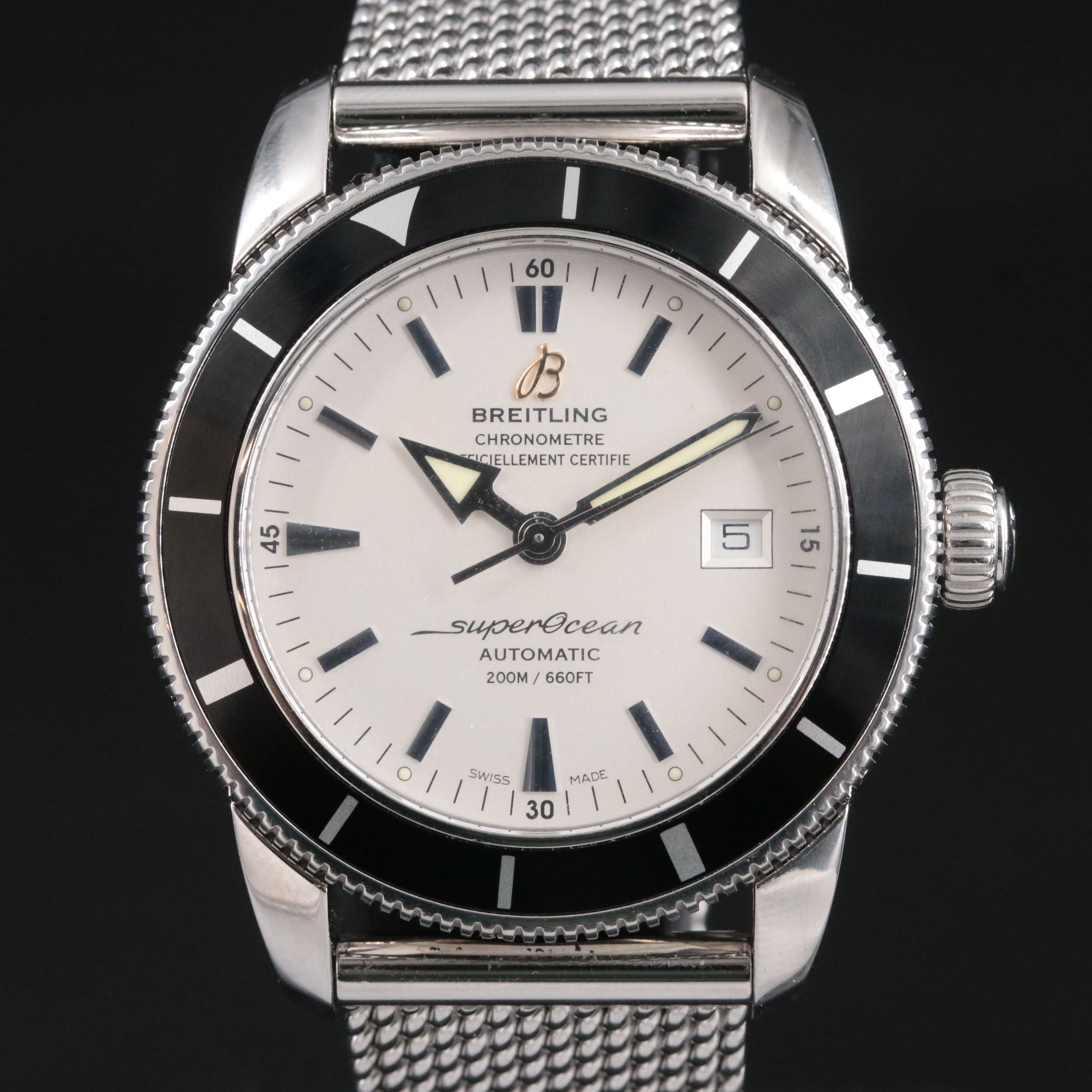Breitling Superocean Heritage 42 Black White Automatic Watch Model A17321