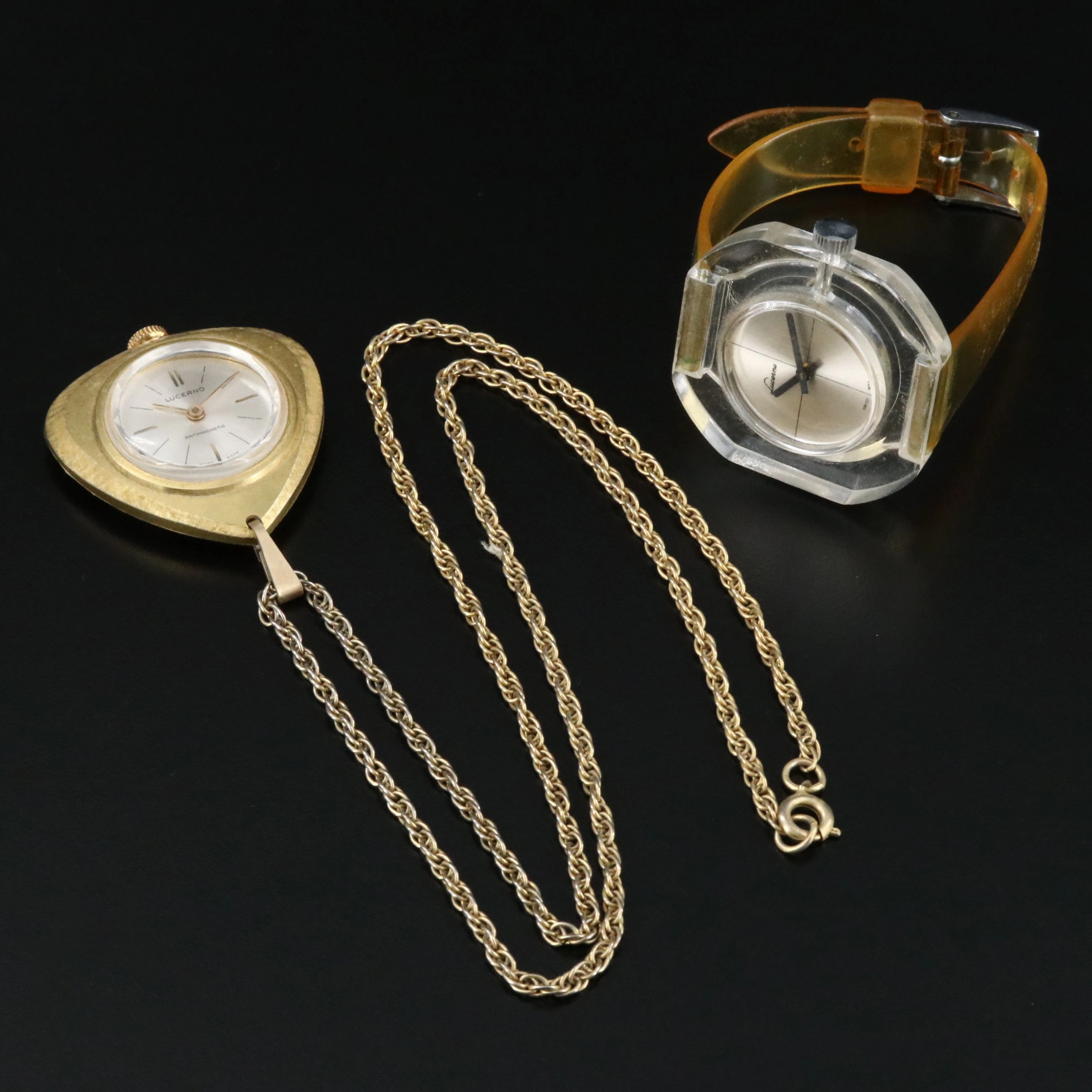 Lucerno and Lucerne Pendant Watch and and Wristwatch