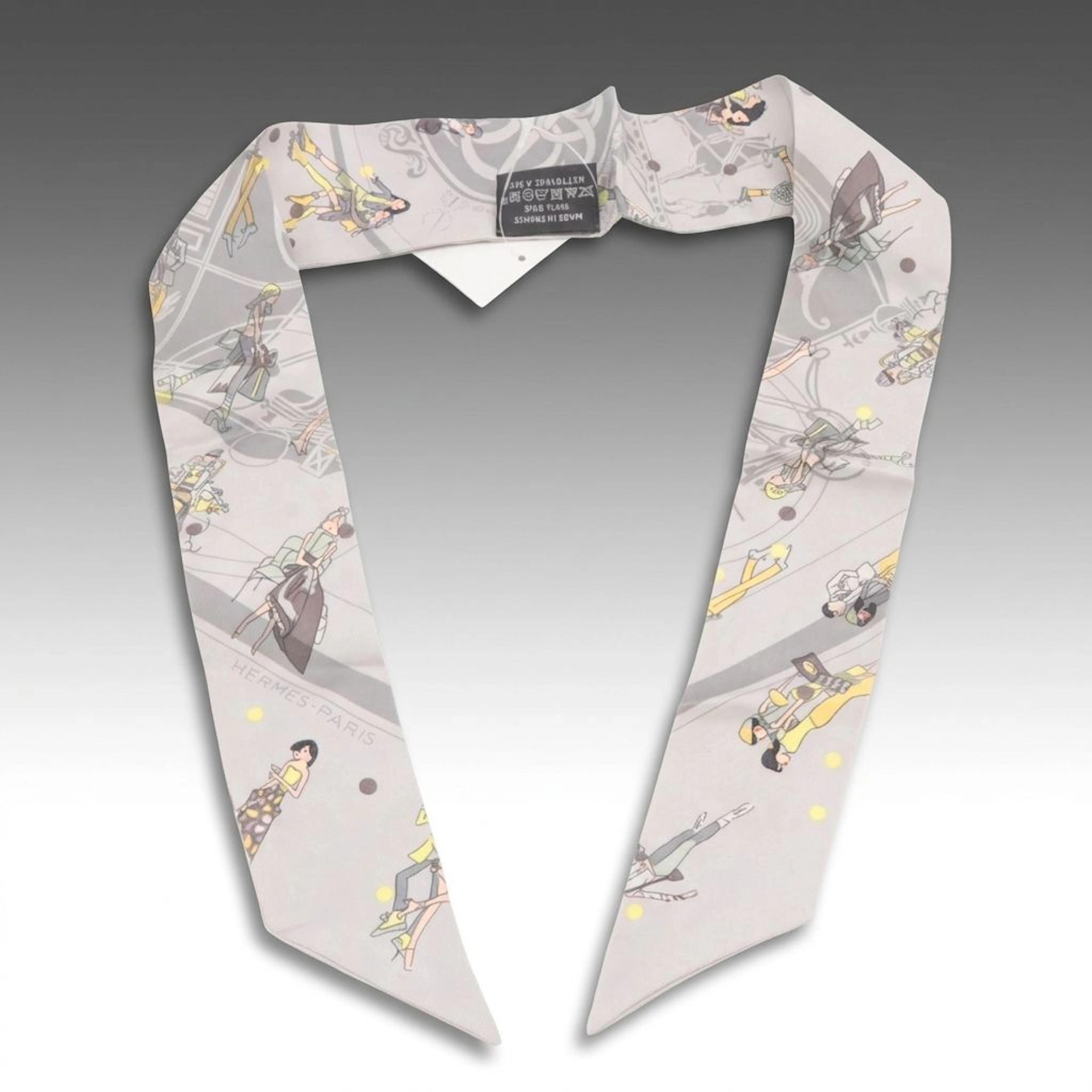Hermès "Ex-Libris Les Parisiennes" Silk Twilly Scarf