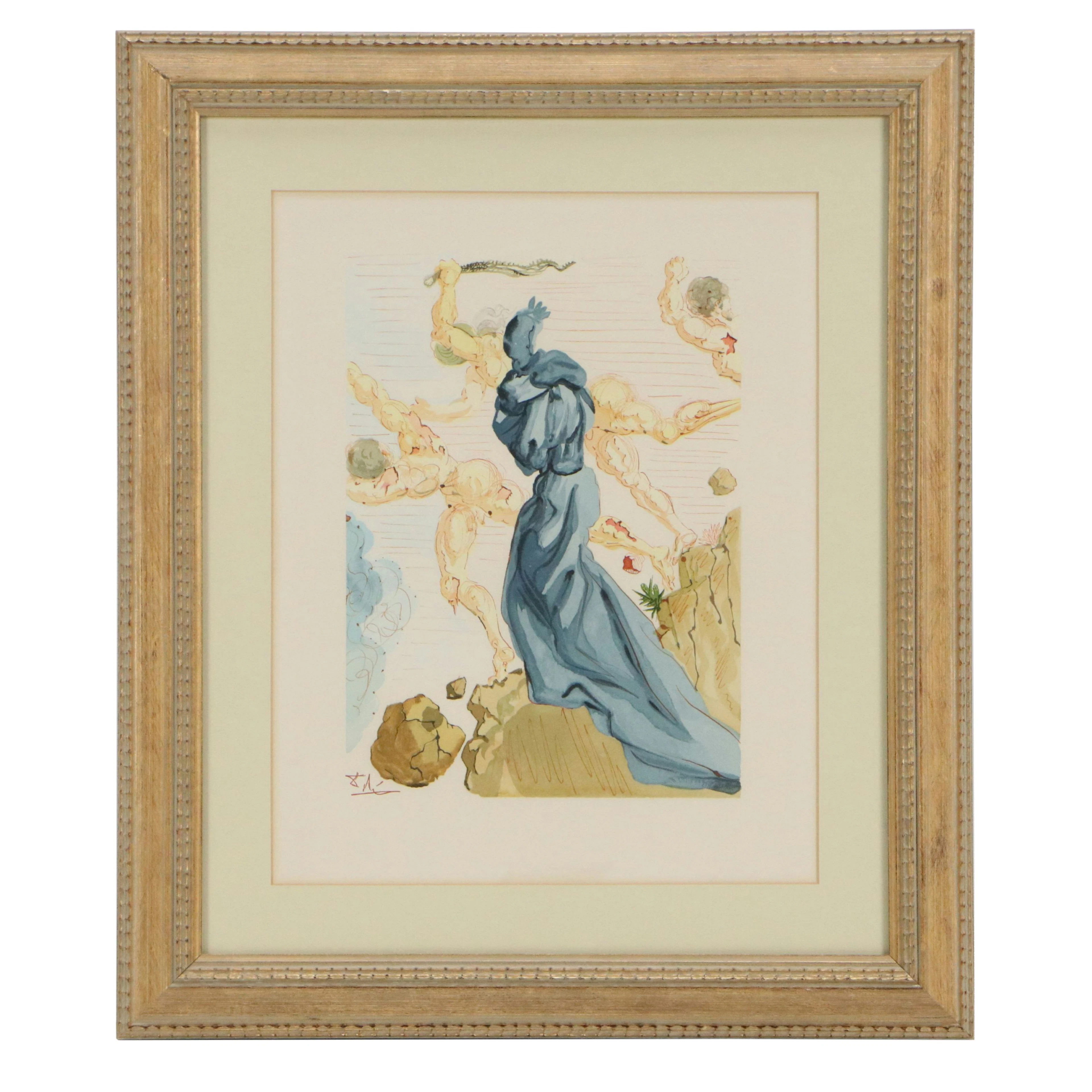 Salvador Dalí Wood Engraving "Les Margelles du Phlégéton," 1960-1964