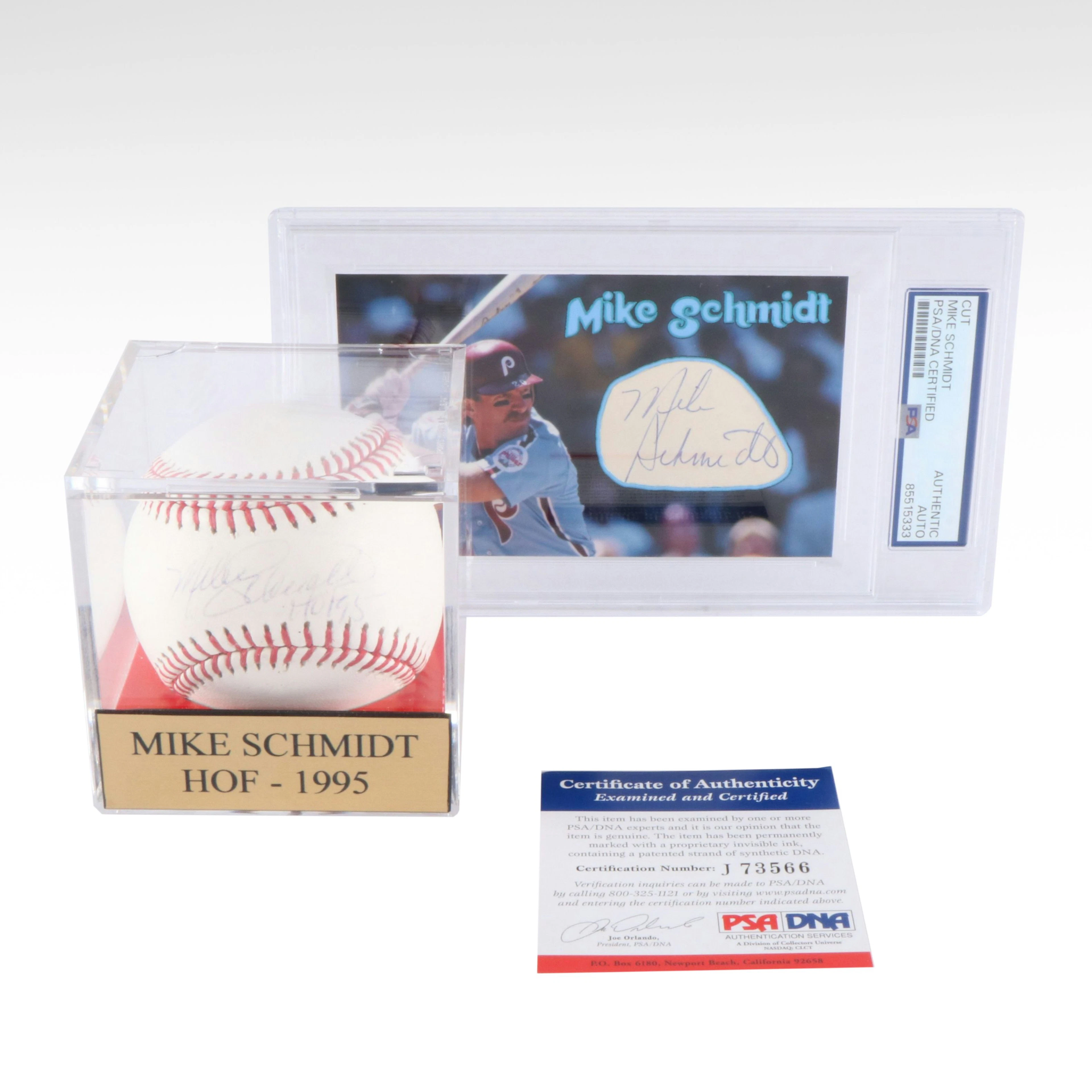 Mike Schmidt Signed 1/1 Cut and Signed Baseball, PSA