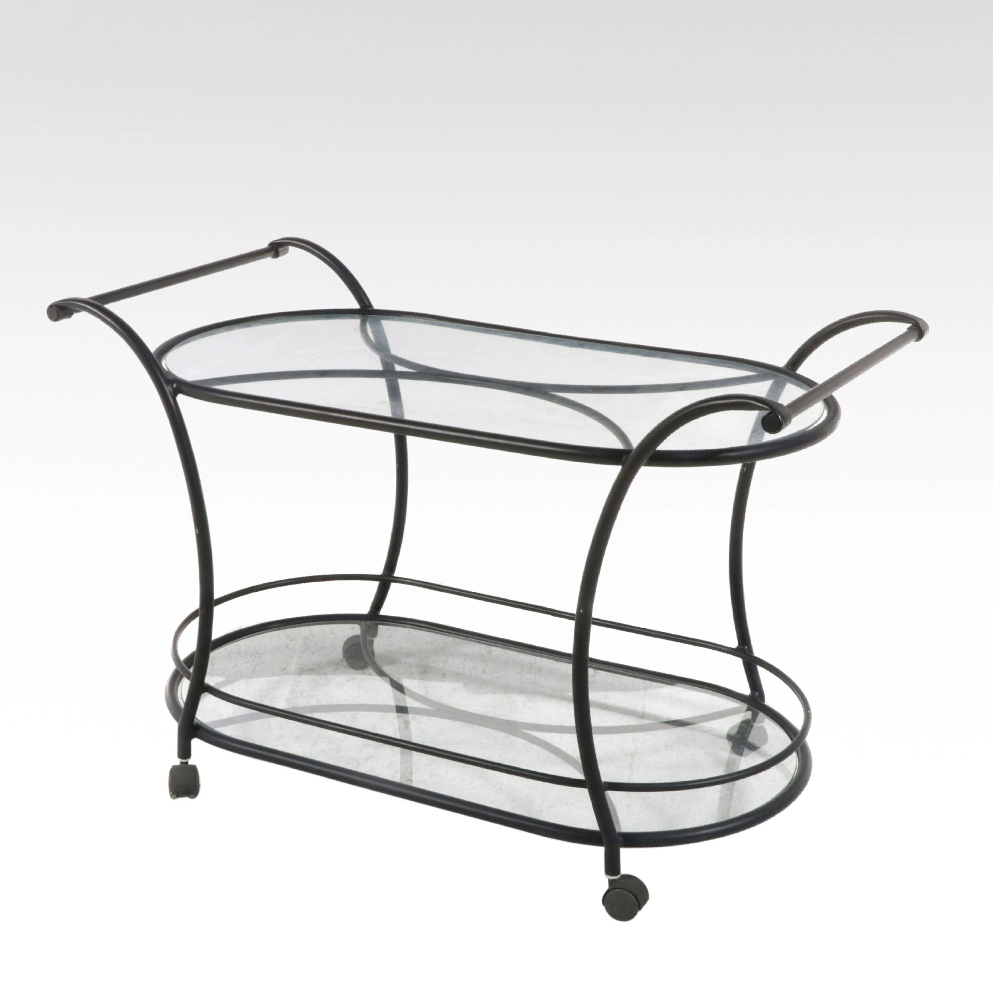 Tubular Metal Patio Bar Cart
