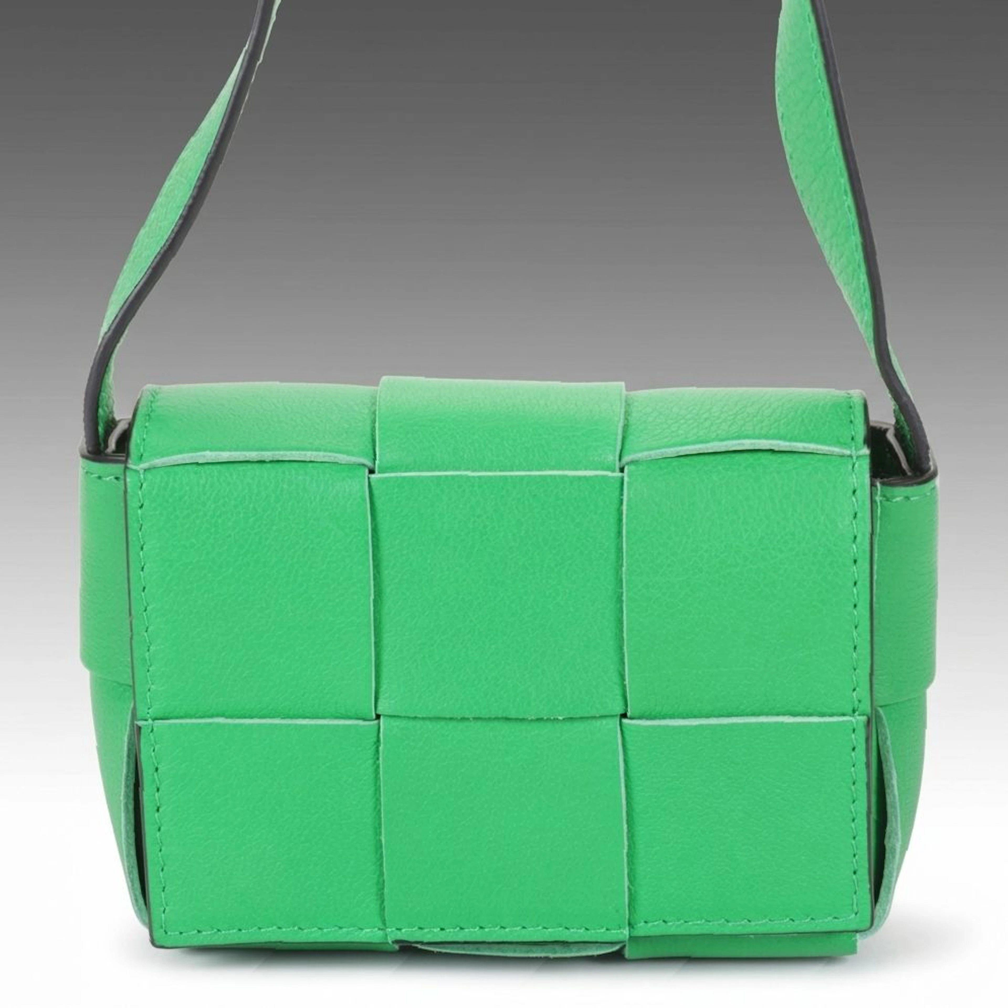 Bottega Veneta Candy Cassette Mini Intrecciato Crossbody Bag in Calfskin