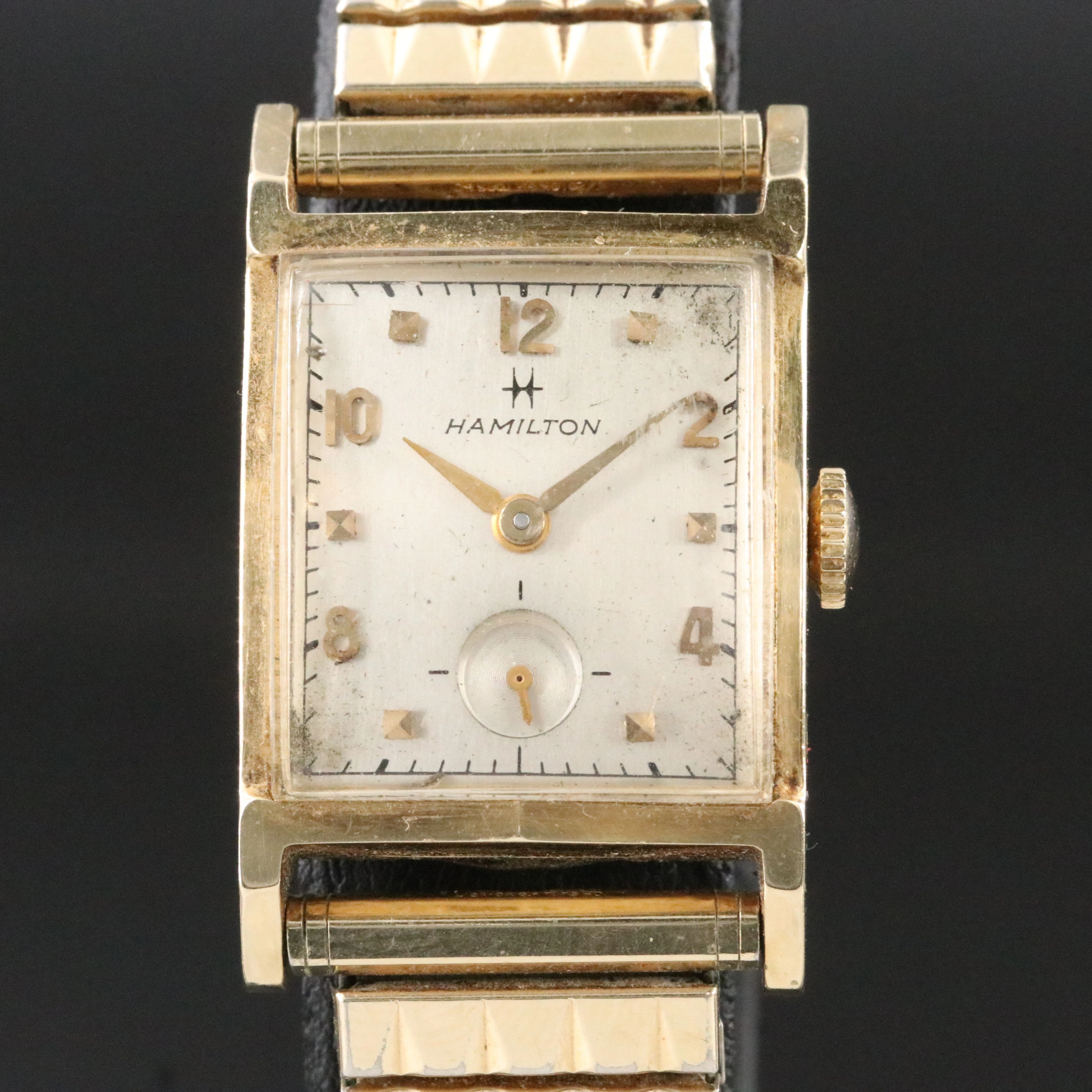 Hamilton 14K Mid-Century Stem Wind Award Watch