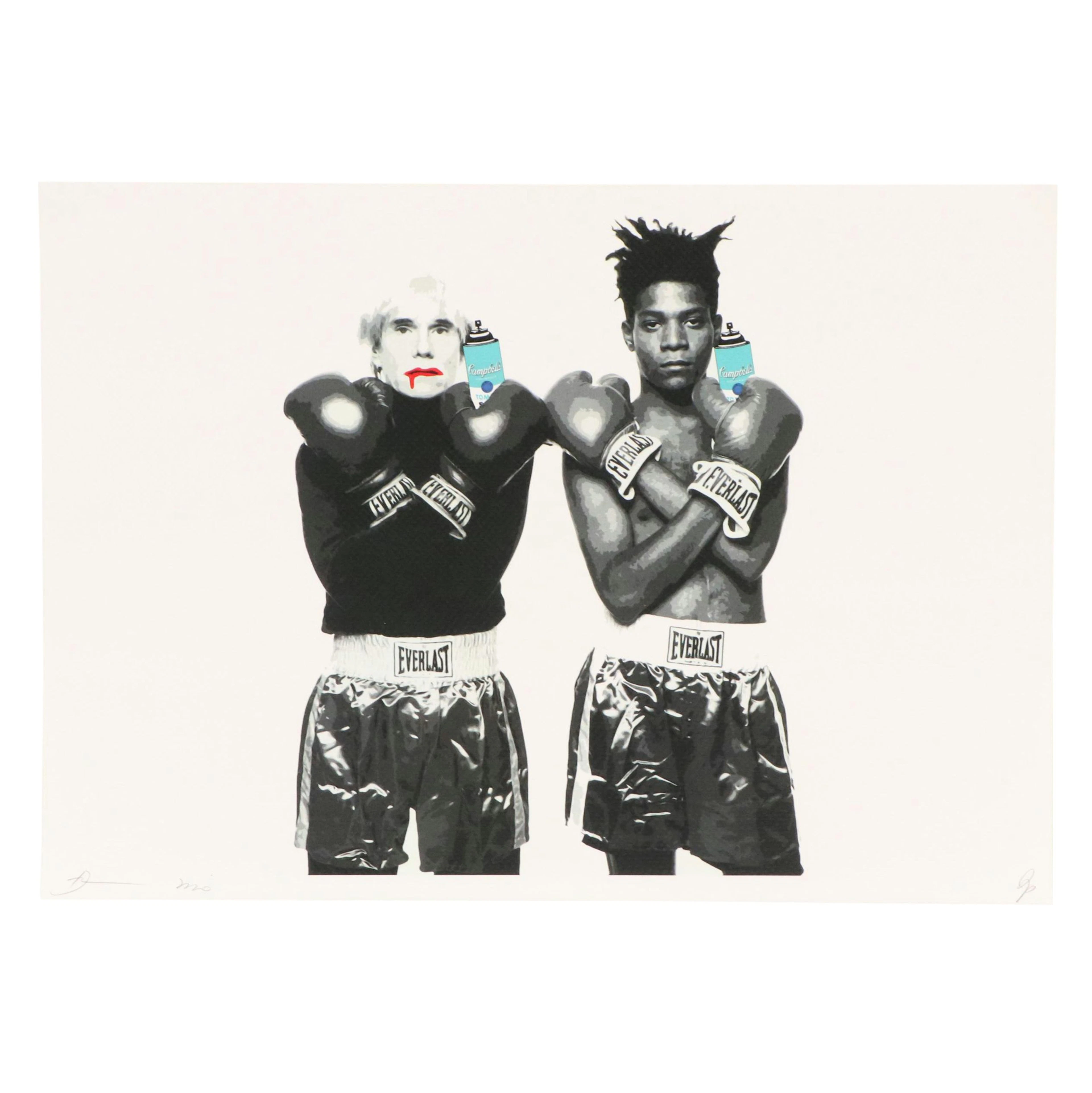 Death NYC Graphic Digital Print Featuring Andy Warhol and Basquiat