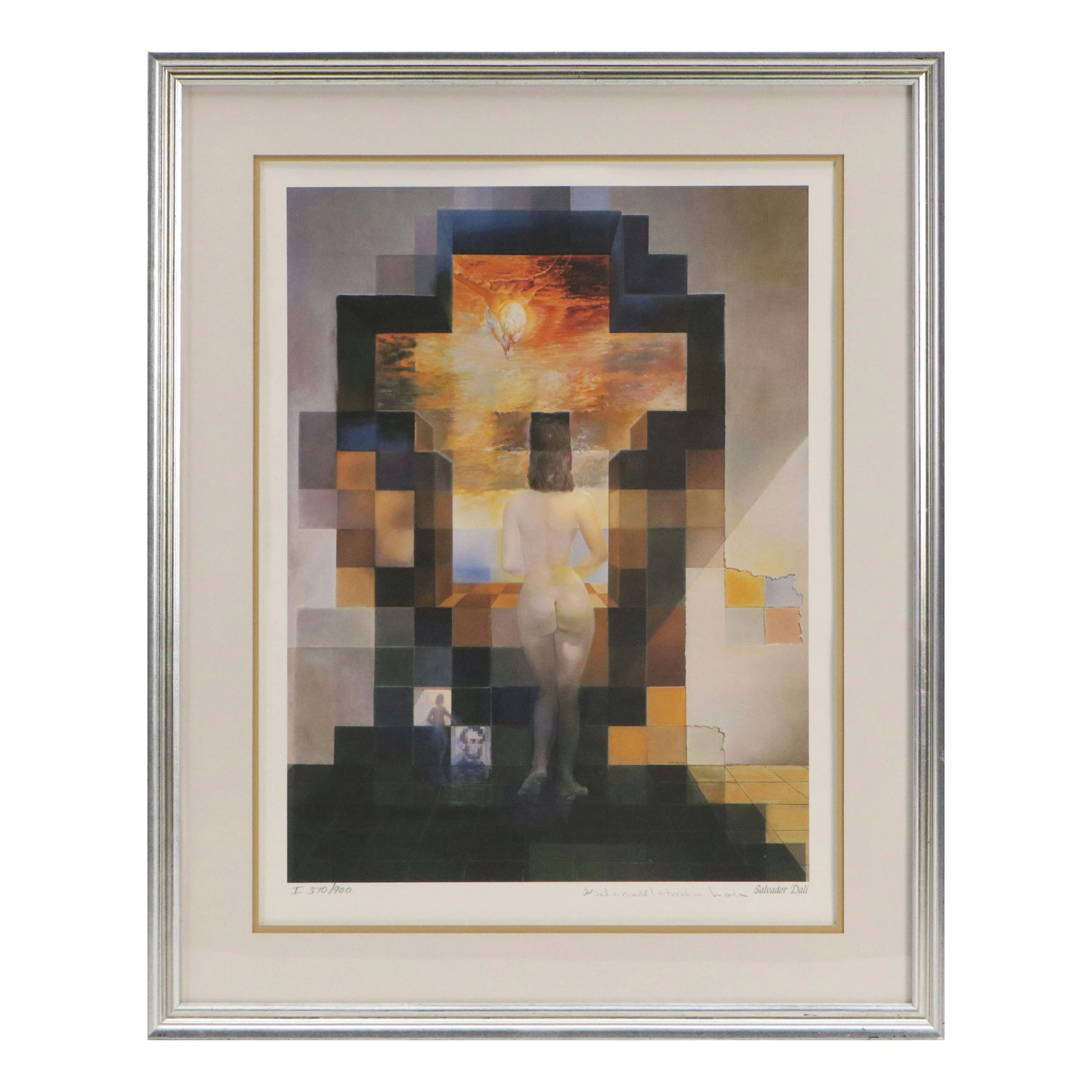 After Salvador Dalí Offset Lithograph "Lincoln in Dalivision," Circa 1980