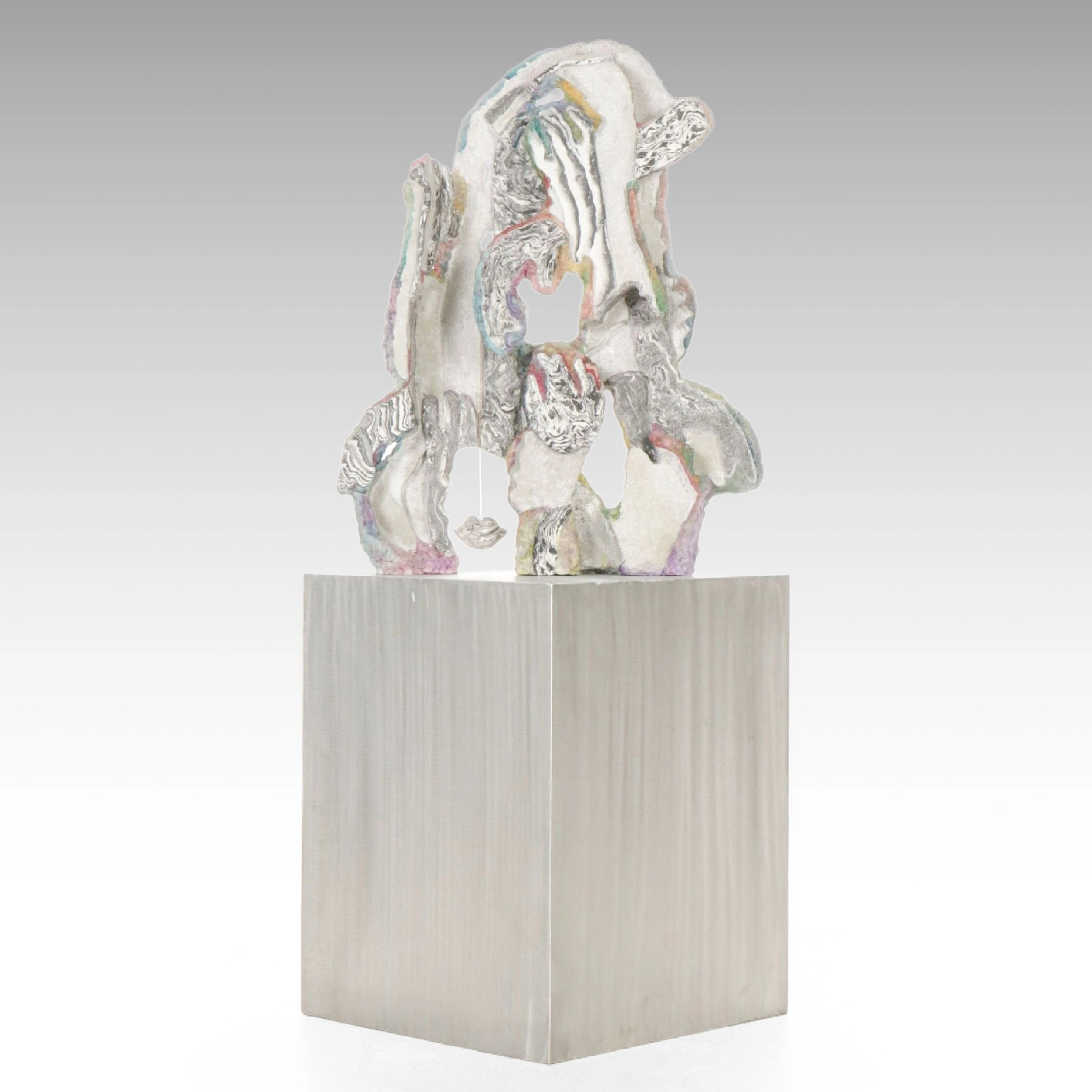 Melissa Vogley Woods "Caverned Monument" Abstract Concrete Sculpture, 2019