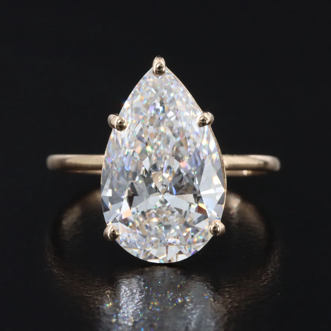 14K 5.02 CT Lab Grown Diamond Ring with IGI Report