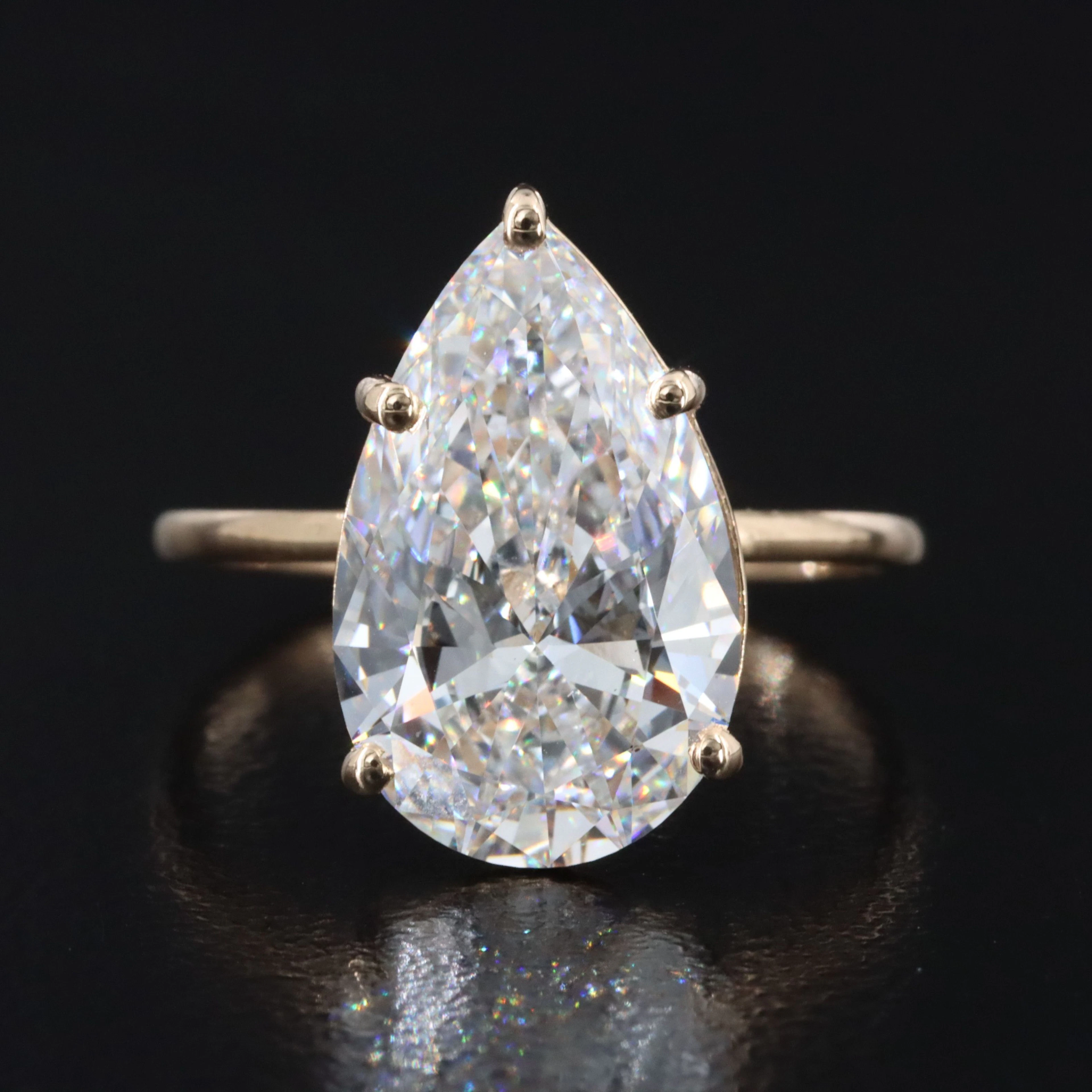14K 5.02 CT Lab Grown Diamond Ring with IGI Report