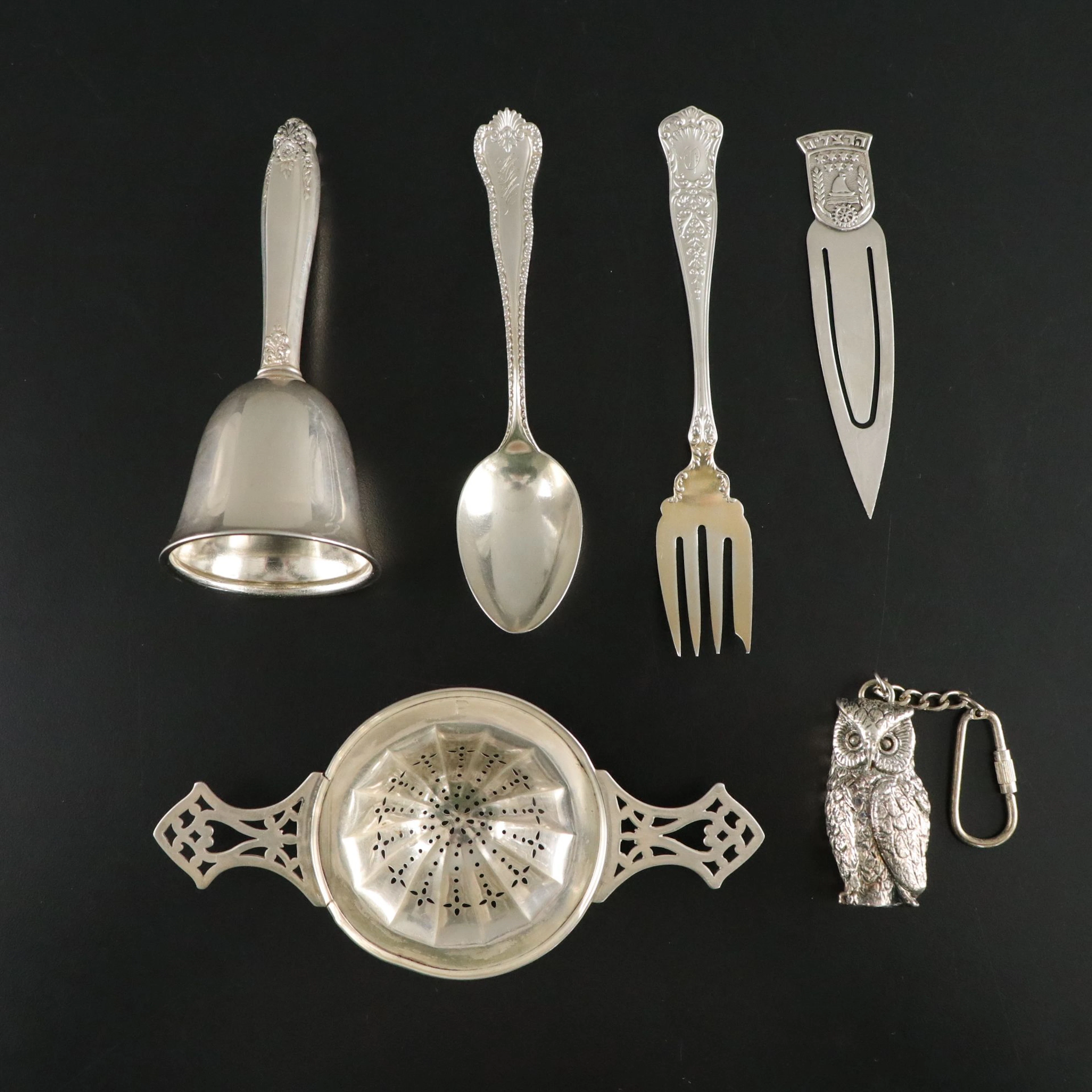 International "Prelude" Sterling Silver Bell with Other Flatware and Decor