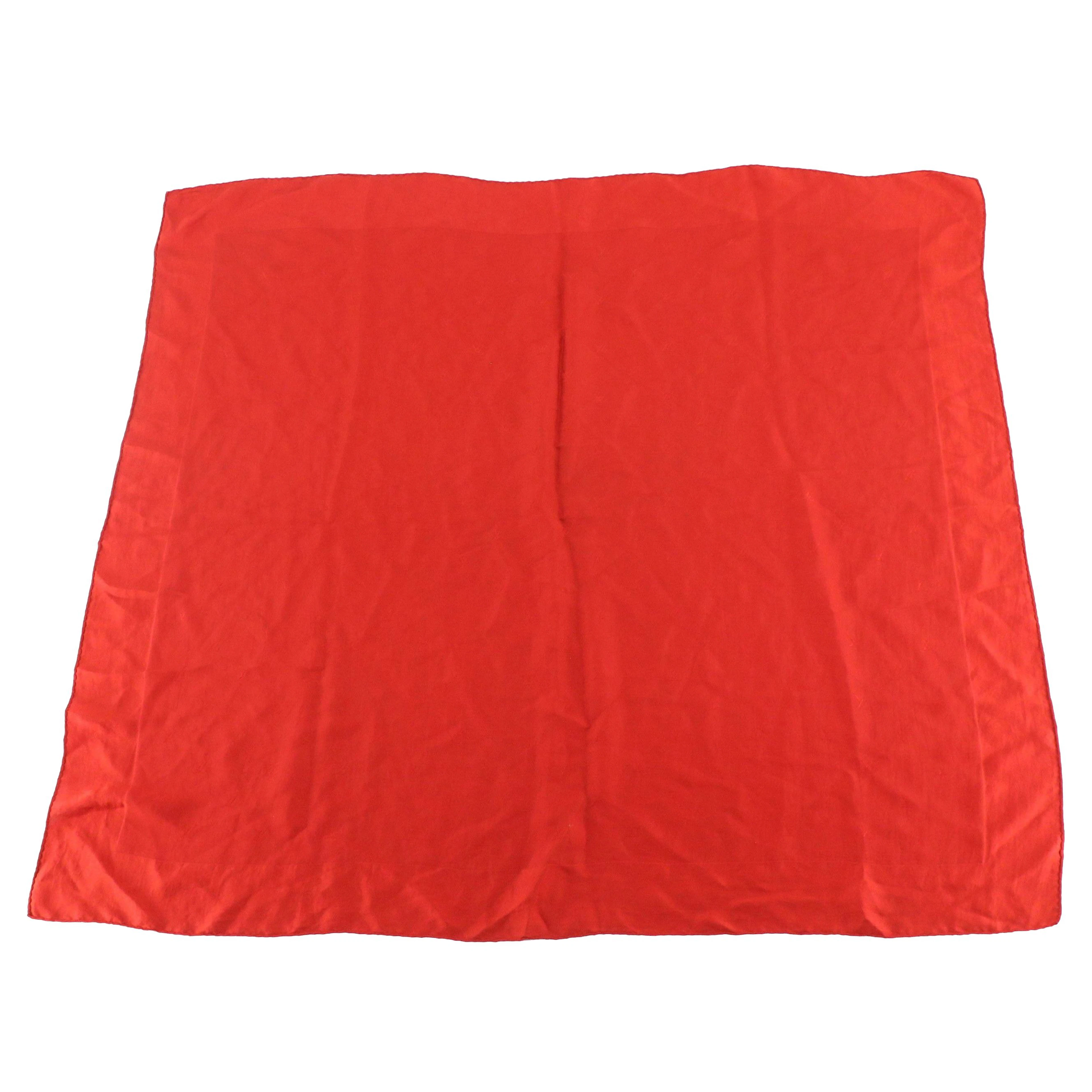 Louis Vuitton LV Monogram Red Silk Jacquard Scarf