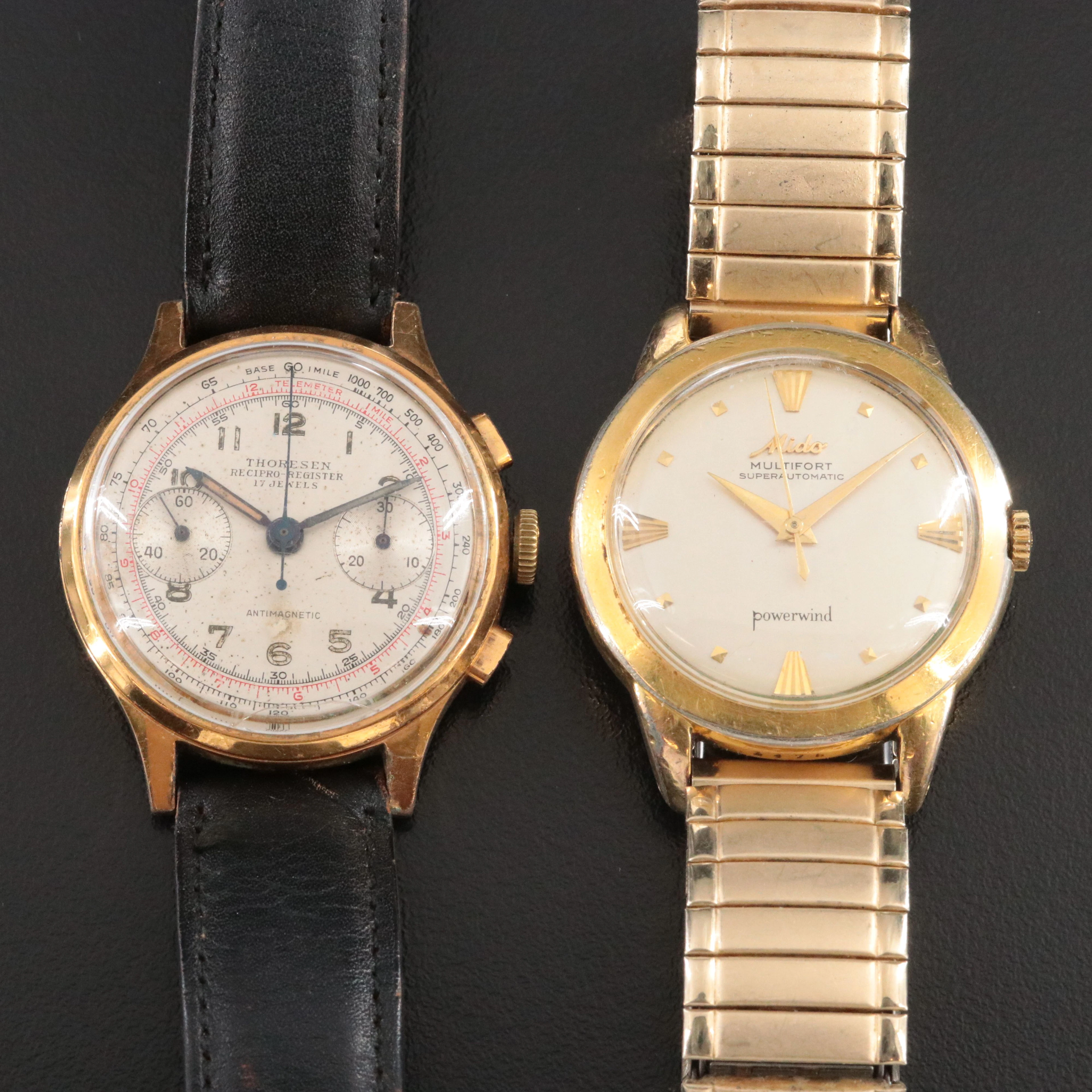 Thorensen Recipro - Register Chronoph & Mido Multifort Superautomatic Watches
