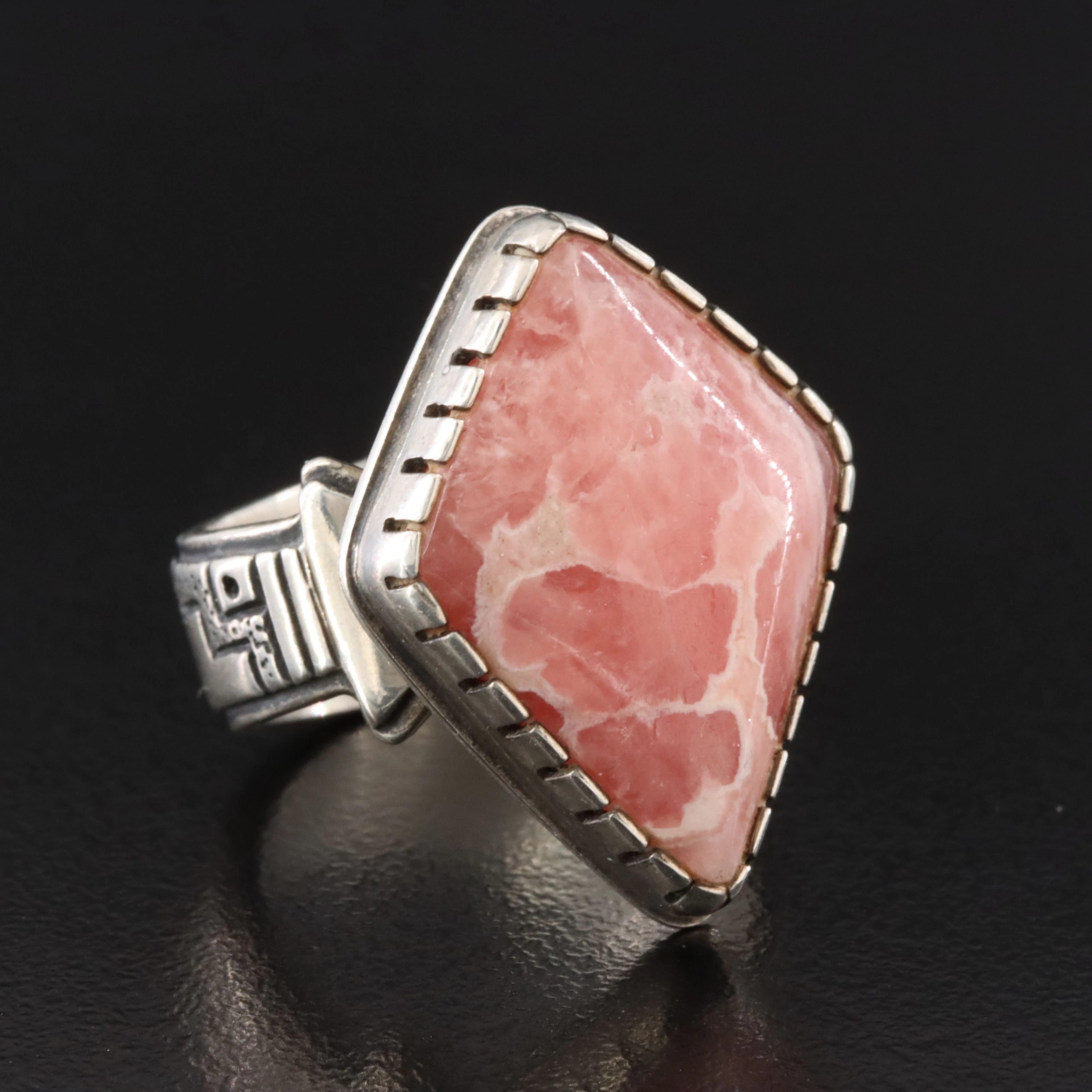 Roderick & Marilyn Tenorio Kewa for Relios Rhodochrosite Sterling Ring