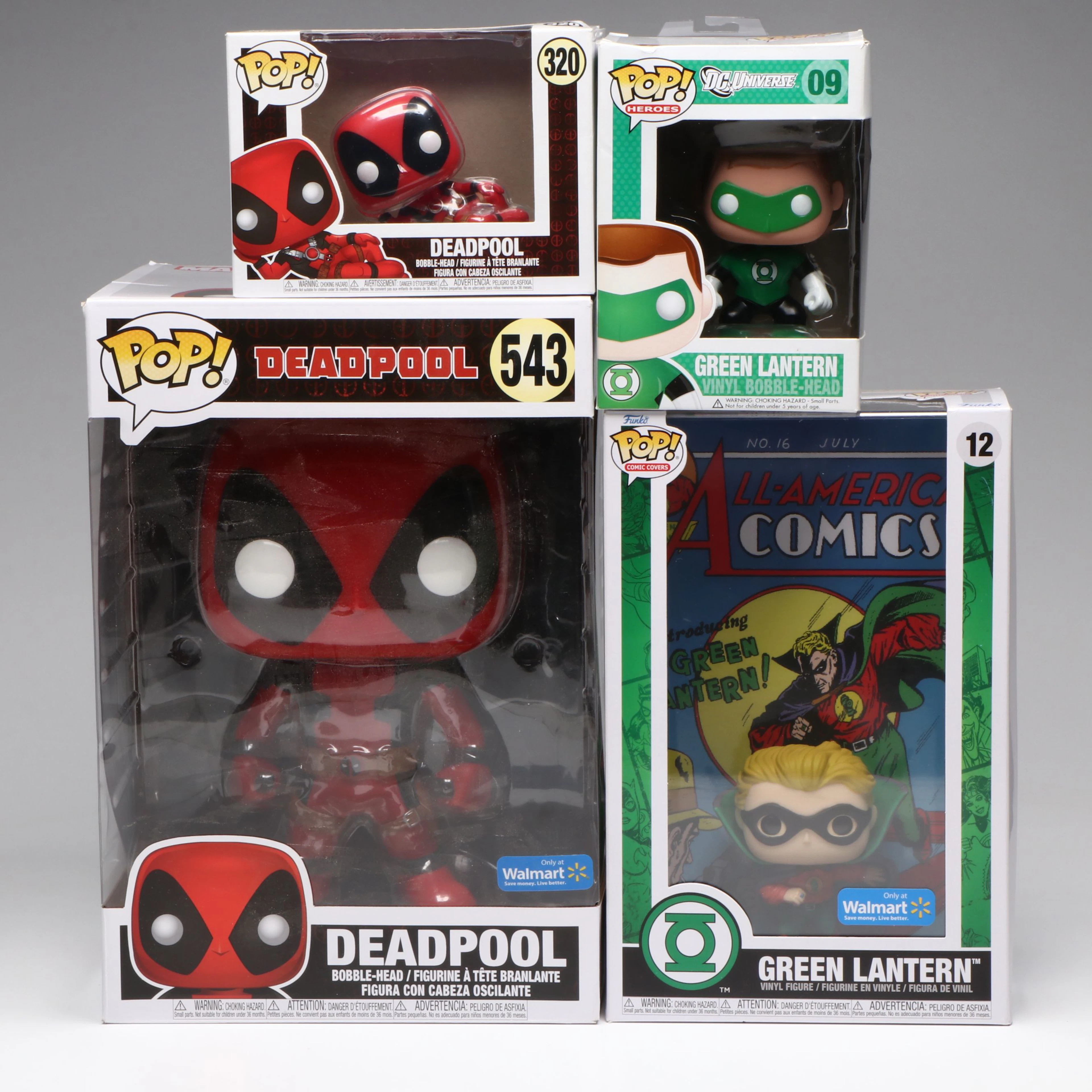 Funko Pop! Marvel "Deadpool" with DC "Green Lantern" Vinyl Figures