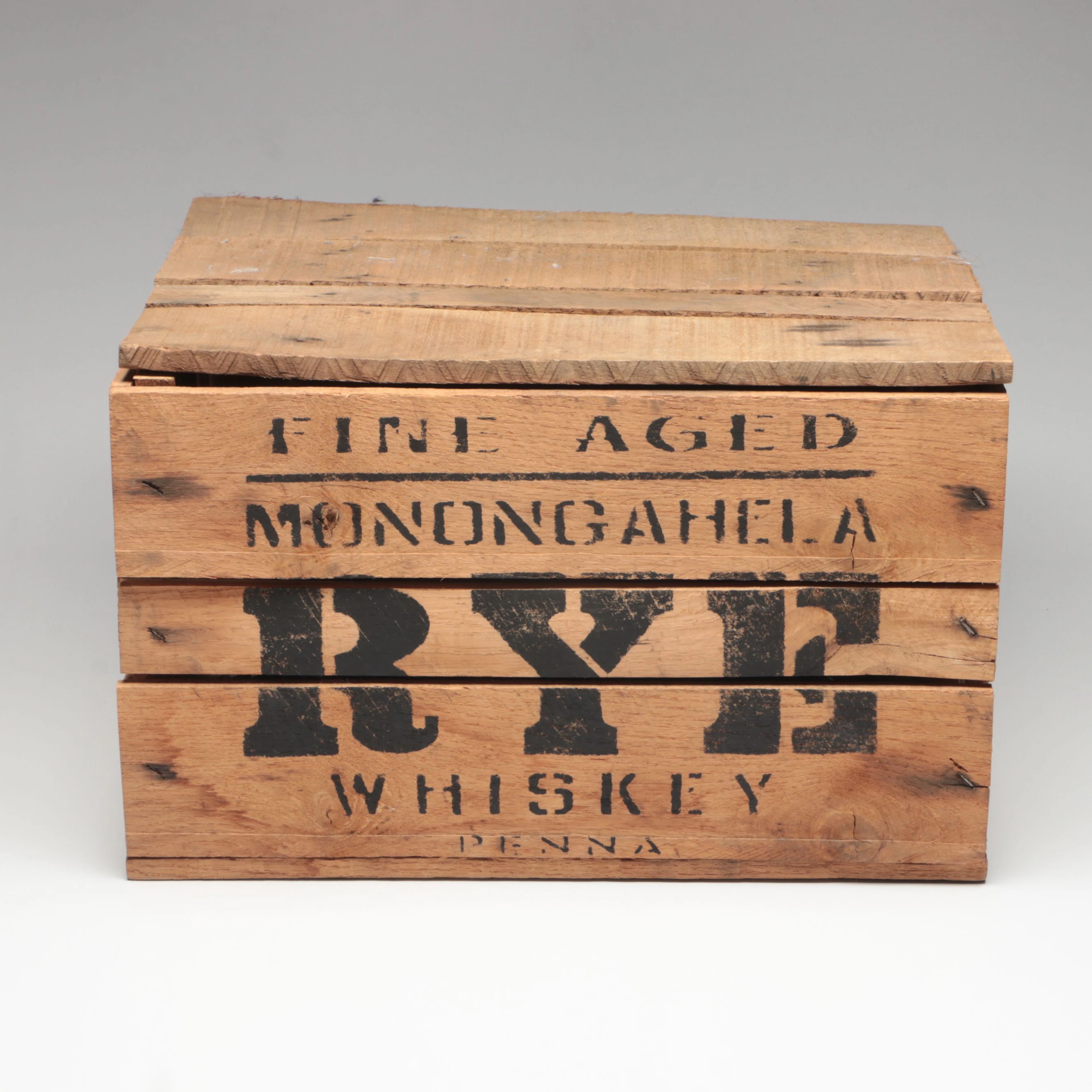 "Boardwalk Empire" Monongahela Rye Whiskey Crate Set Prop, 2010s
