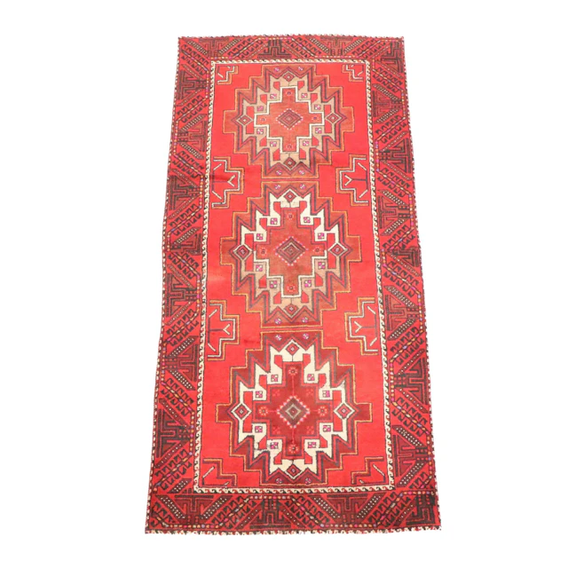 3'5 x 7'8 Hand-Knotted Persian Baluch Area Rug