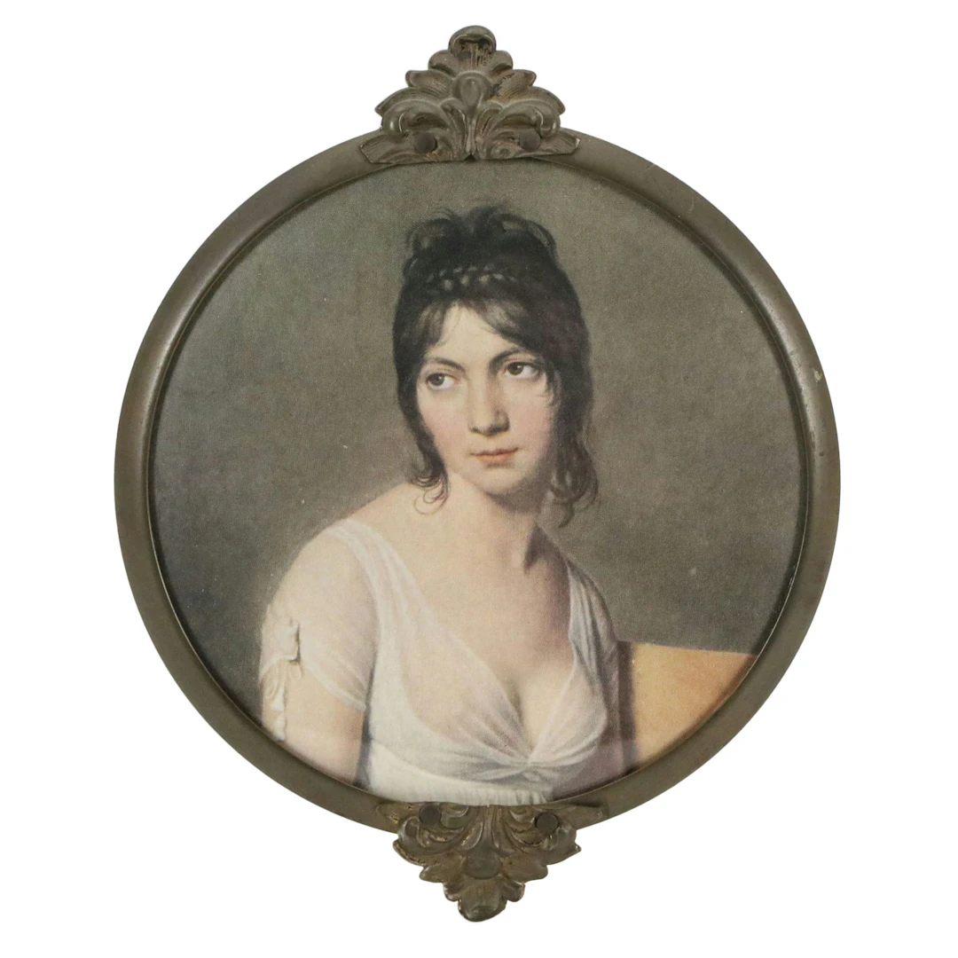 Offset Lithograph After "Portrait of a Young Woman in White," 20th Century