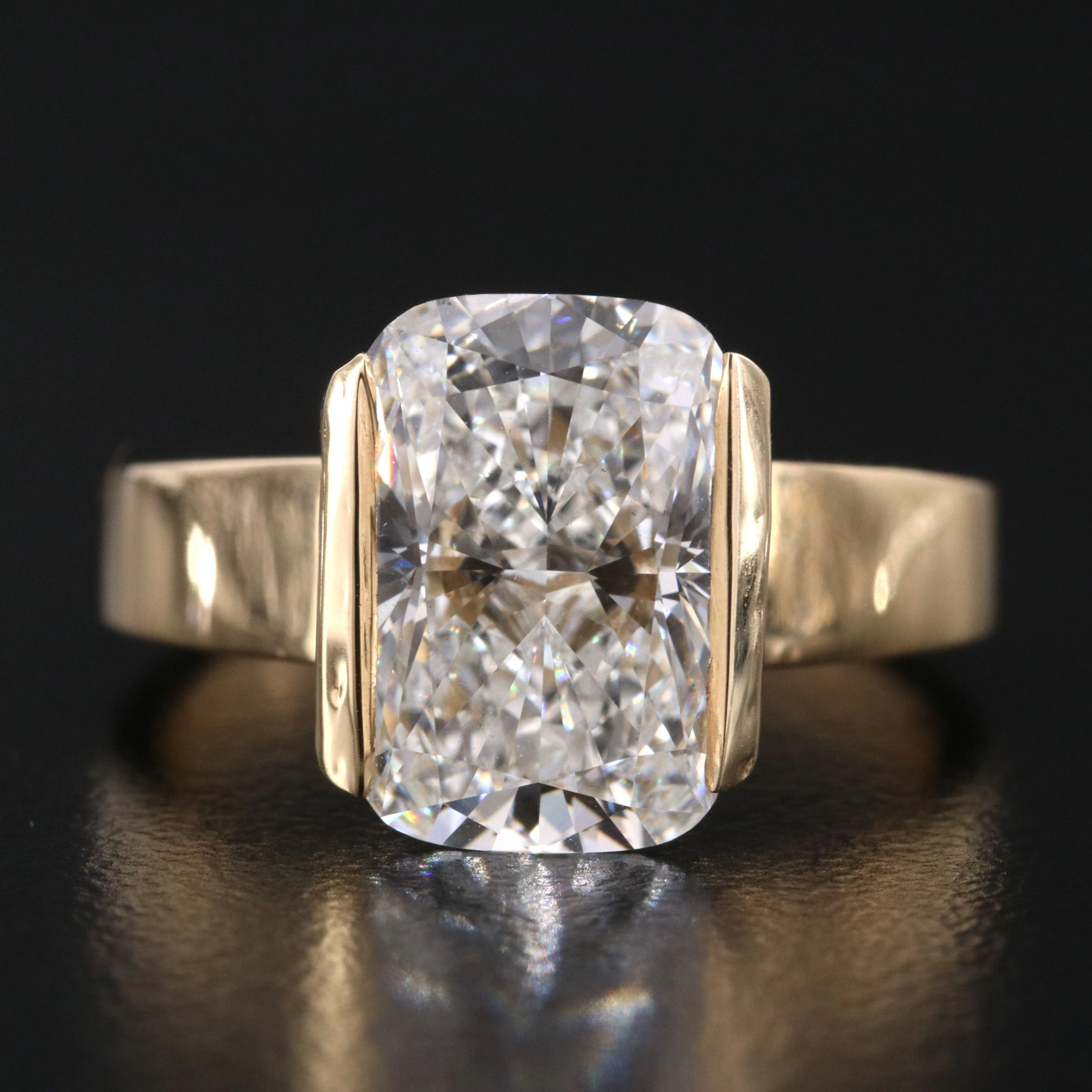 14K 4.03 CT Lab Grown Diamond Ring with IGI Report