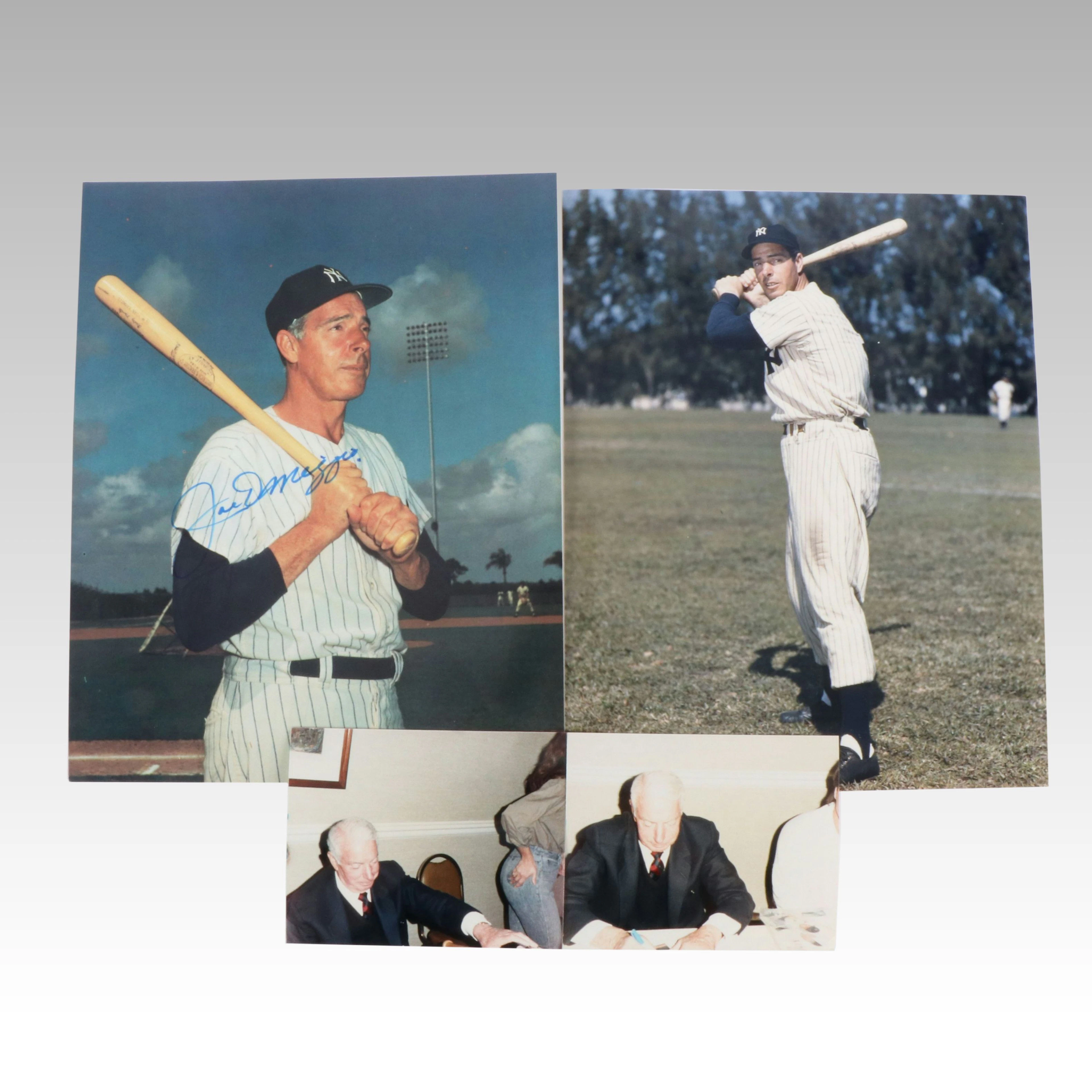 Joe DiMaggio Signed 8"x10" Photo and More