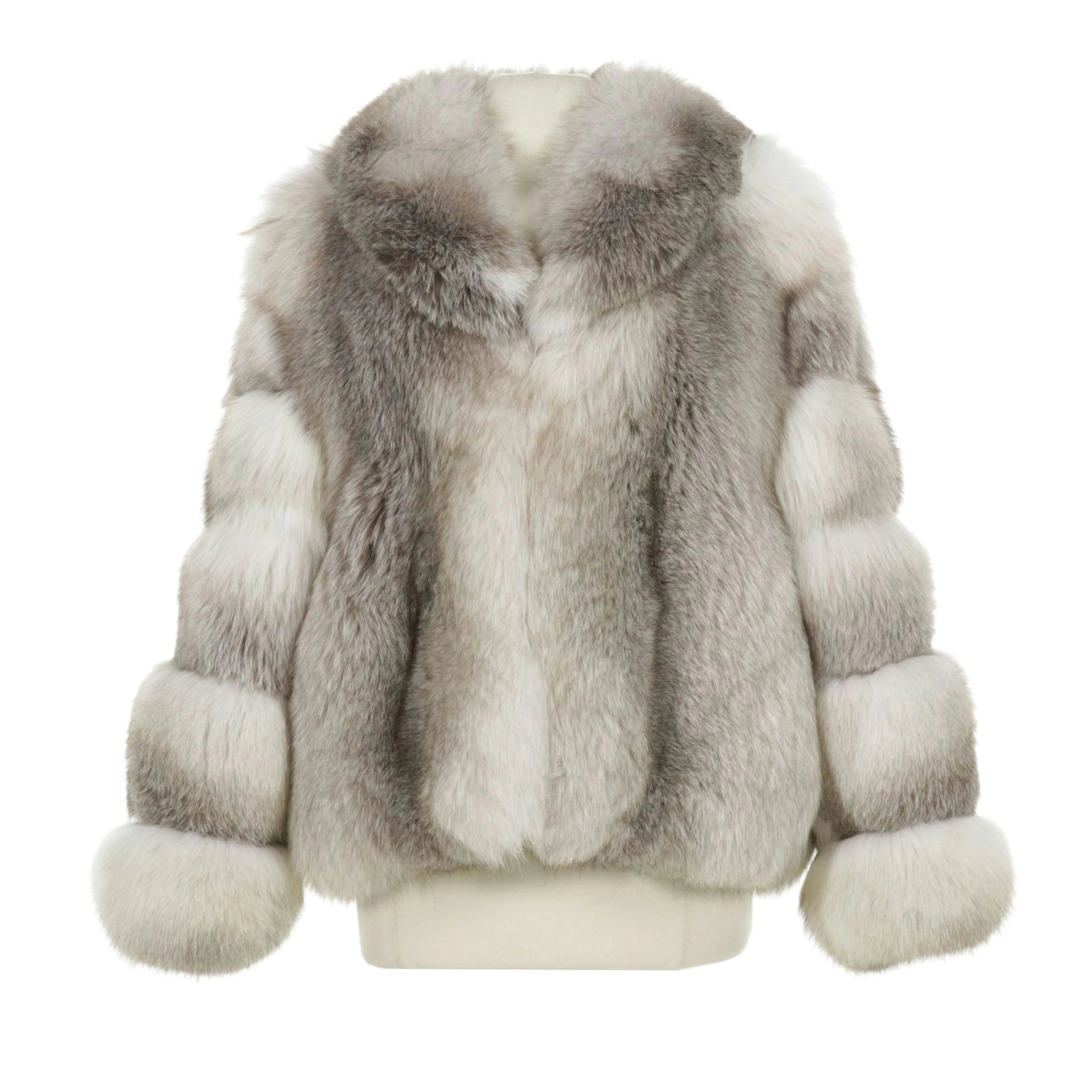 Saga Platinum Fox Fur Jacket