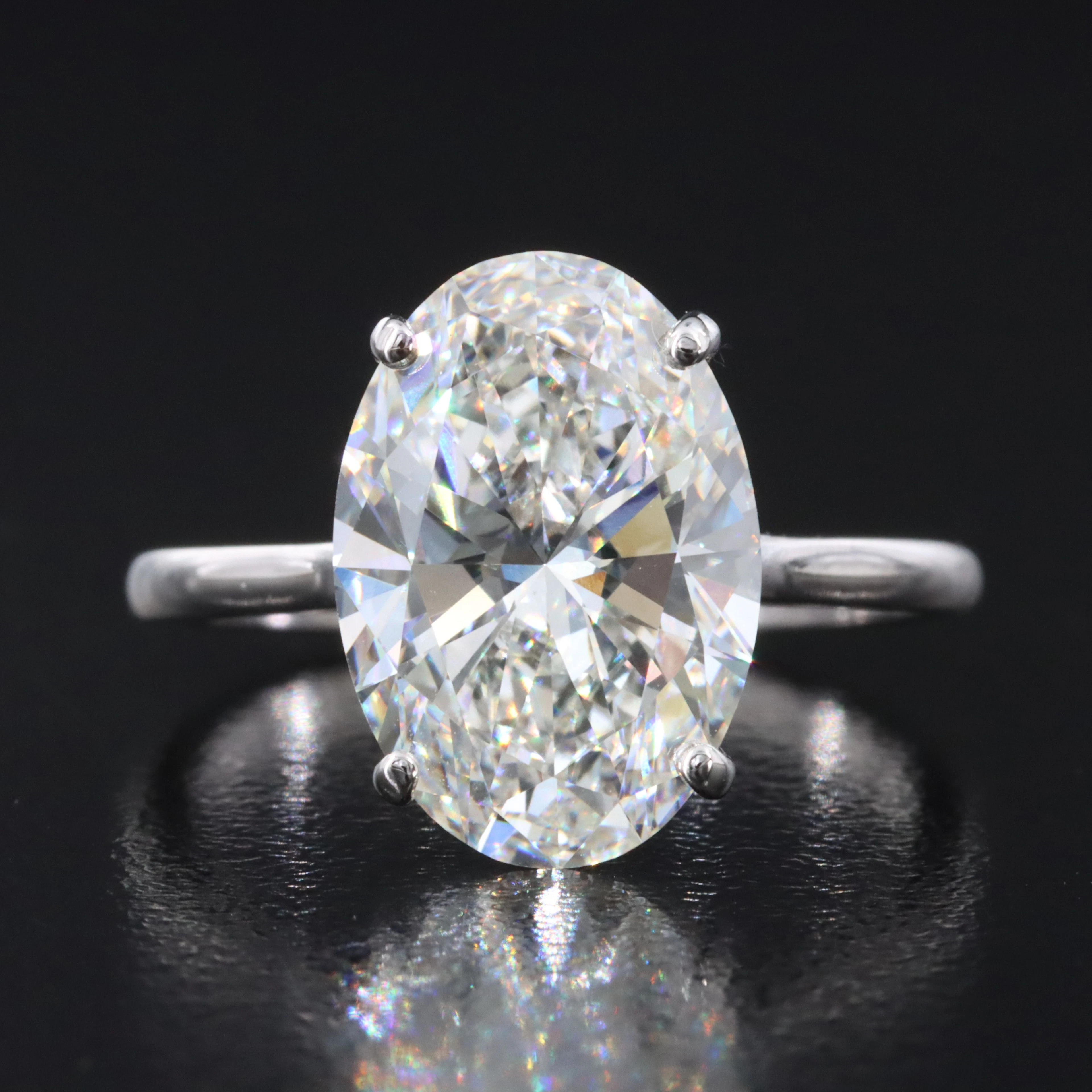 14K 5.00 CT Lab Grown Diamond Ring with IGI Report