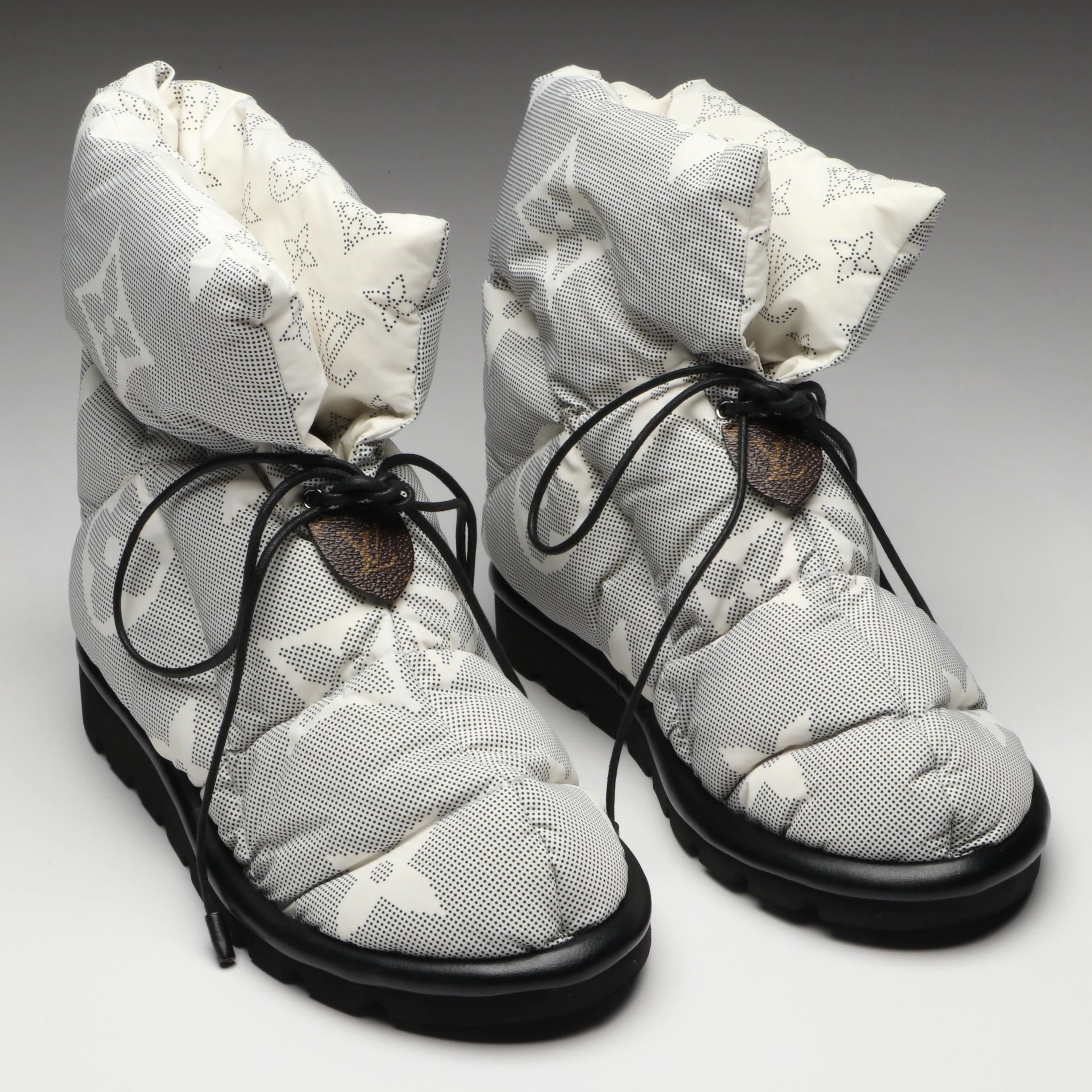 Louis Vuitton Pillow Comfort Monogram Nylon Winter Boots