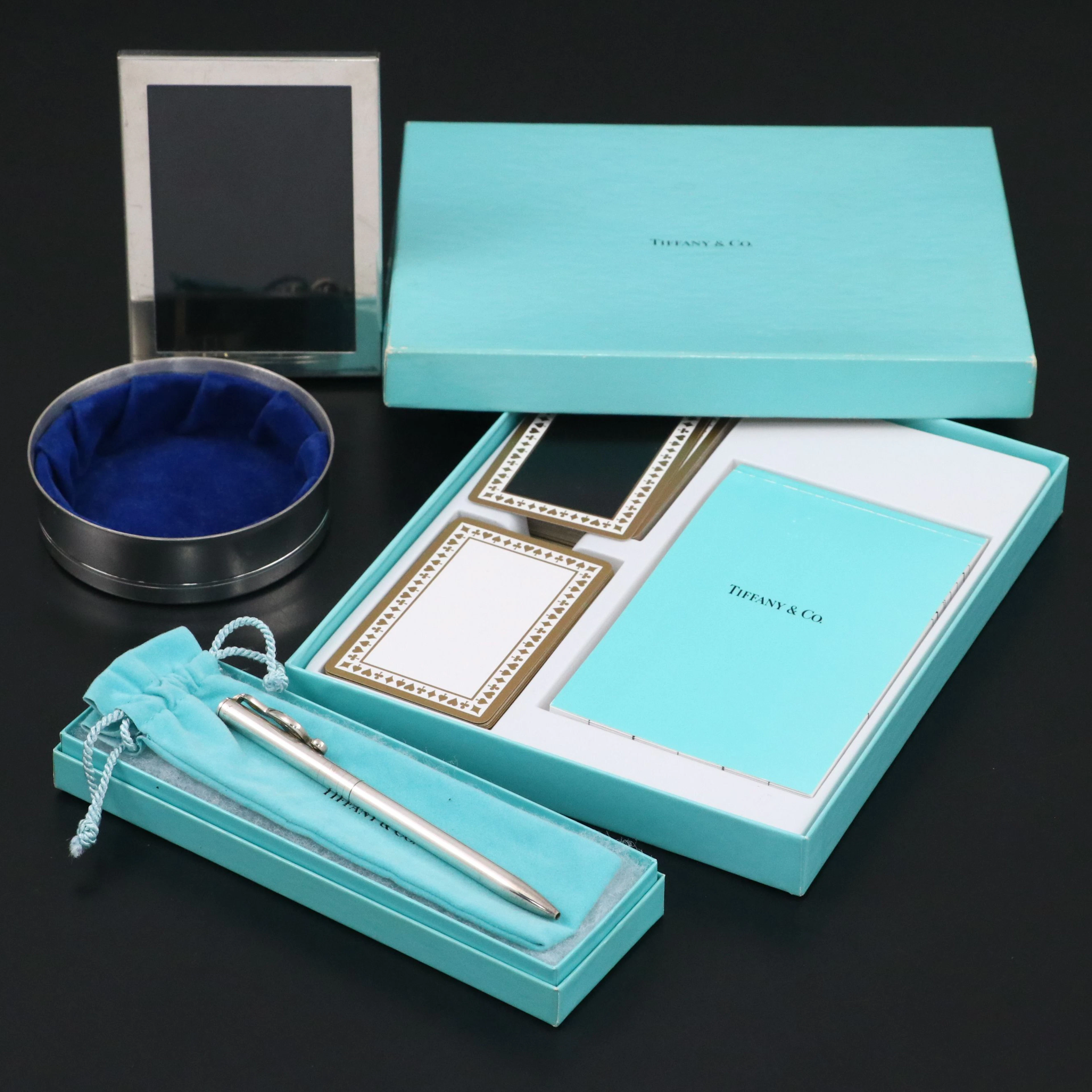 Tiffany & Co. Pewter Wine Coaster and Picture Frame with More Décor