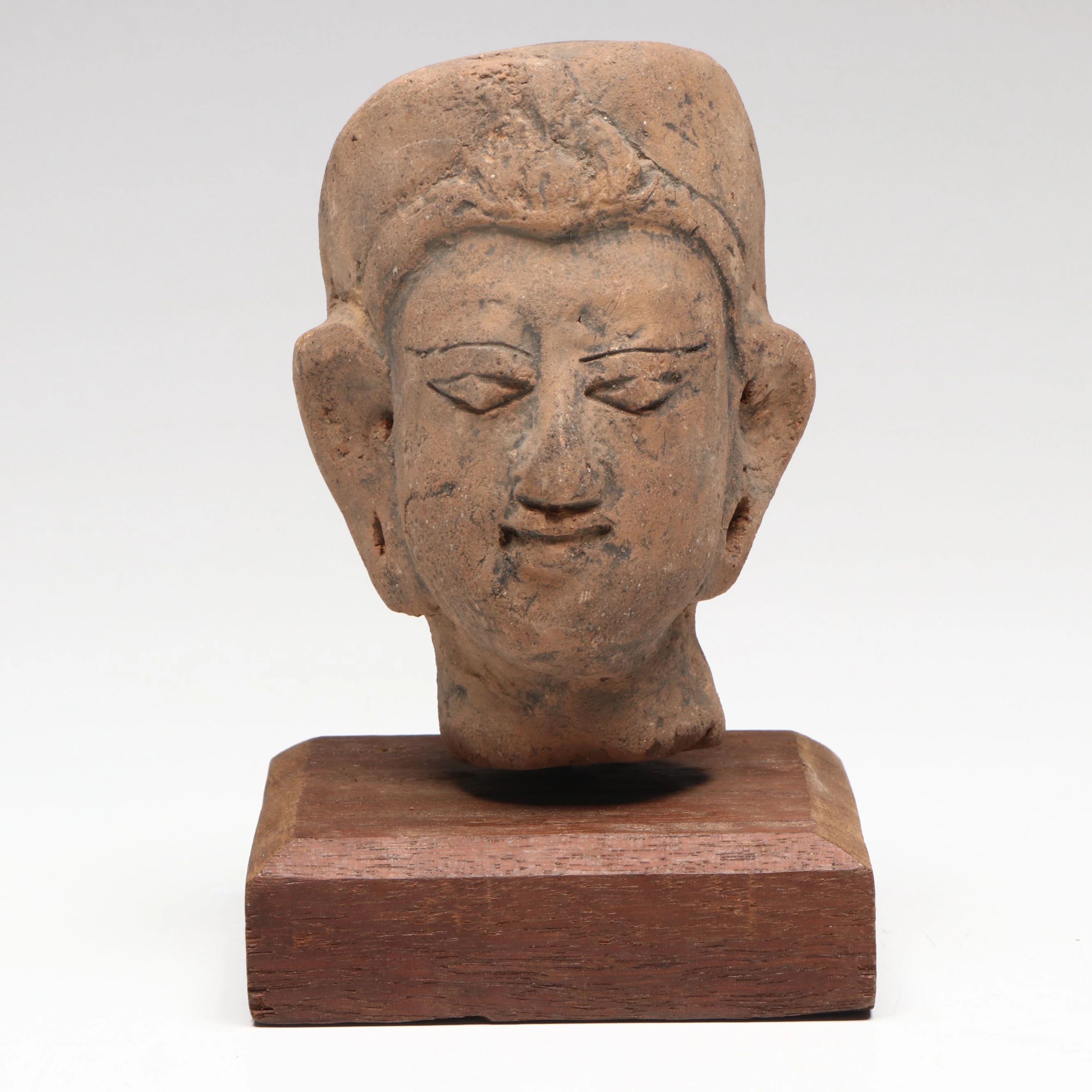 Indonesian Majapahit Terracotta Head, Circa 1294–1478 CE