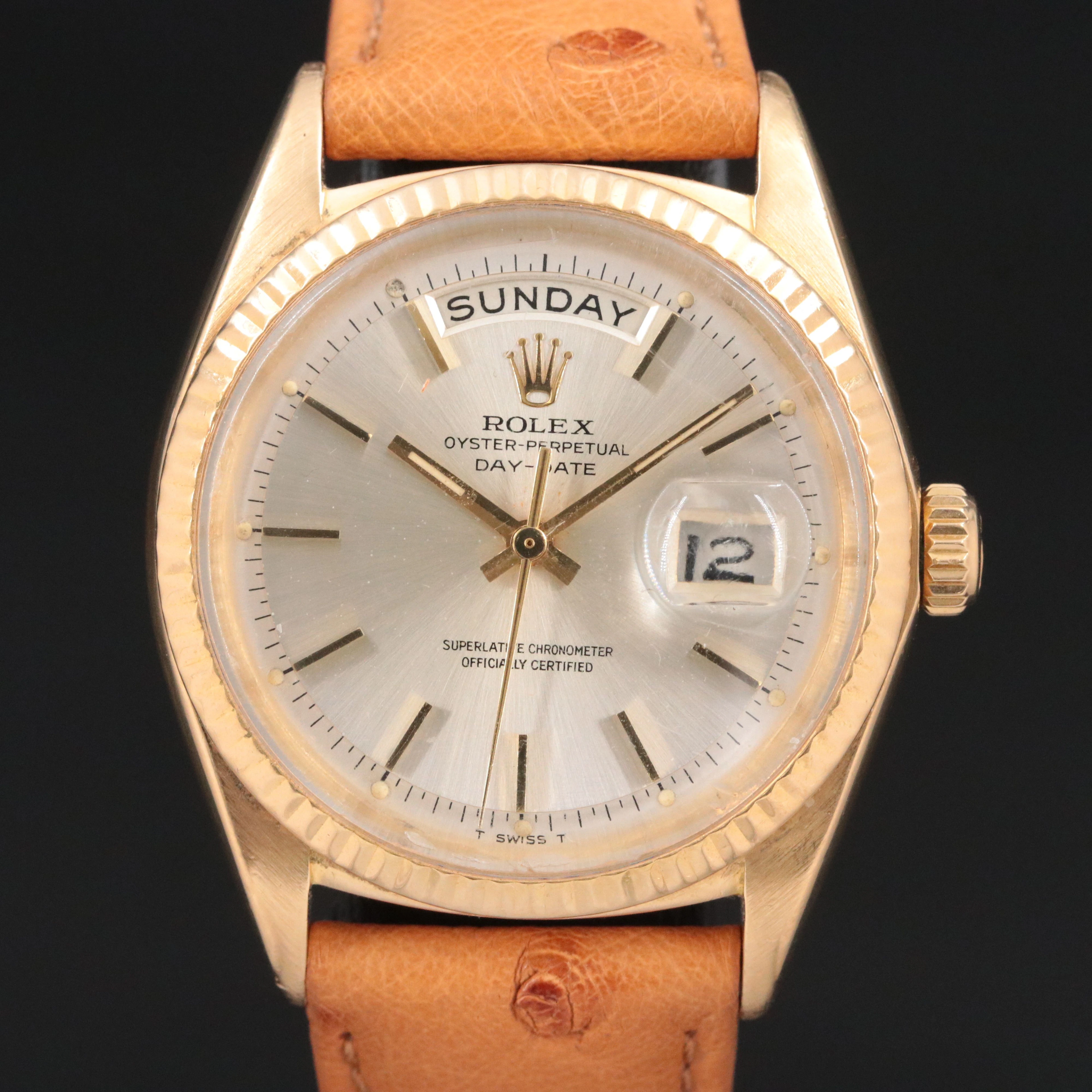 Rolex Day-Date President "Pie-Pan Dial" 1803 Vintage Watch c.1967